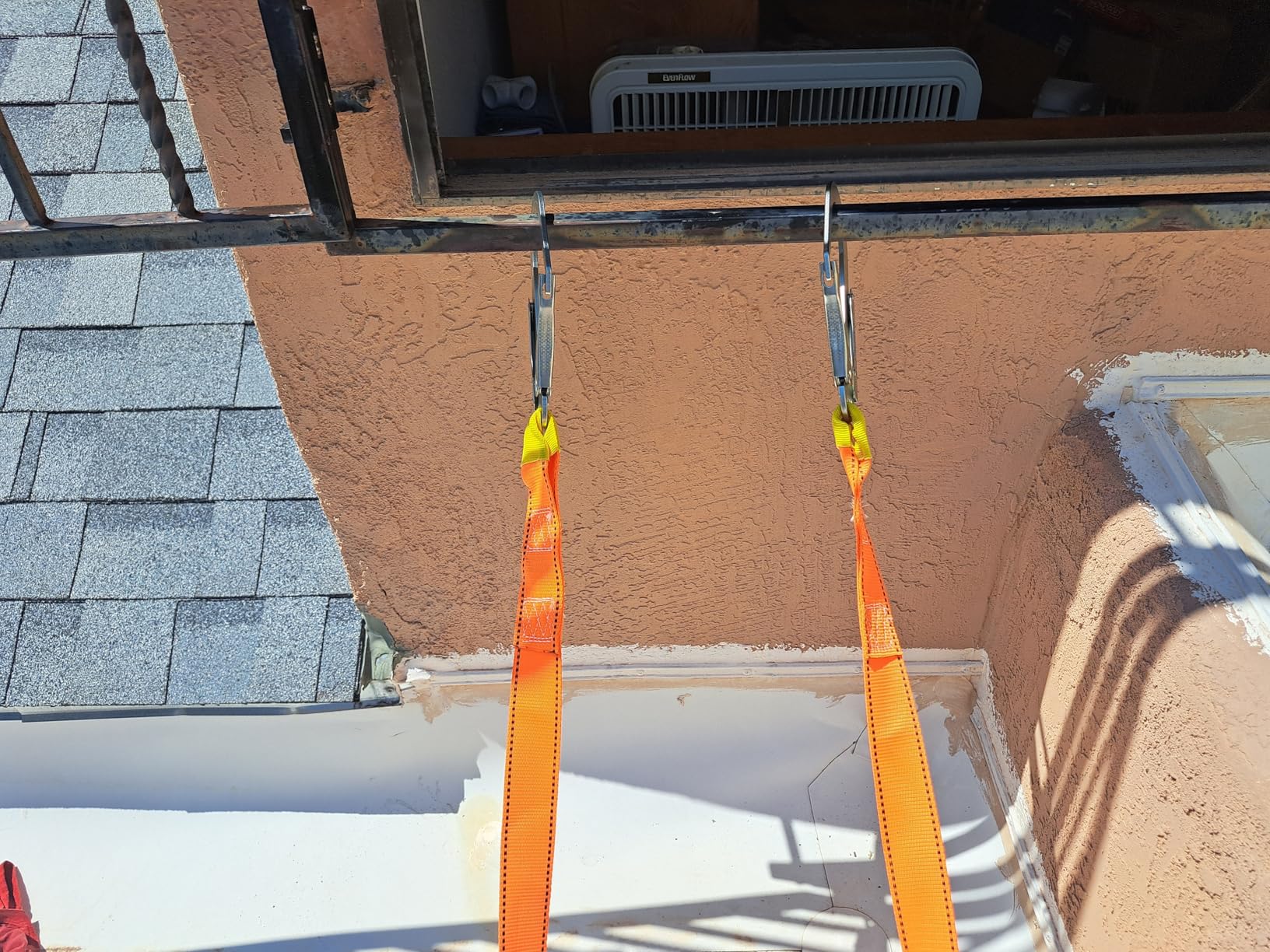 Fire Escape Ladder with 2 Heavy Hooks, 16.7 Feet Emergency Fire Ladder for 2-3 Story Homes, Reusable Safety Rope Ladders for Kids and Adults, Orange customer photo 1