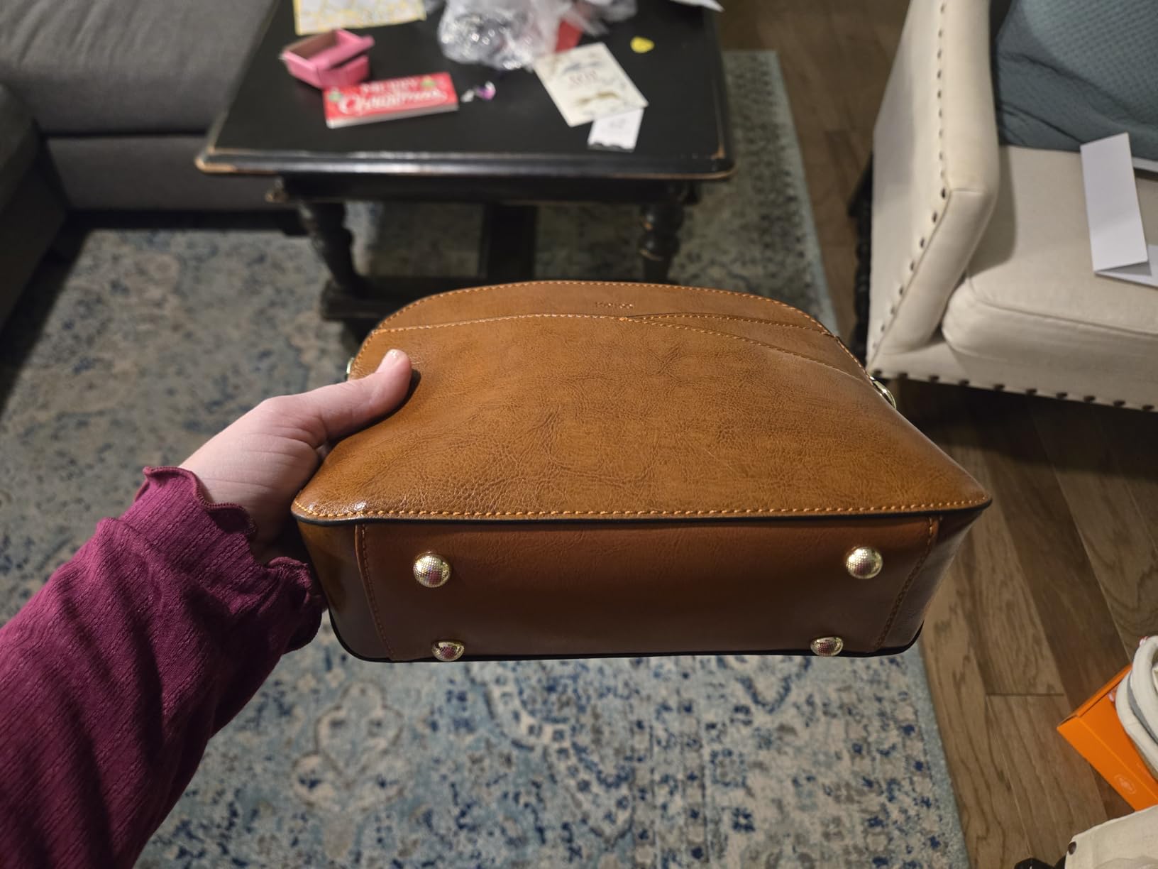Small Leather Crossbody Bags for Women, Trendy Purses Handbags Shoulder Bag, Genuine Leather Cross Body Bag for Woman customer photo 2