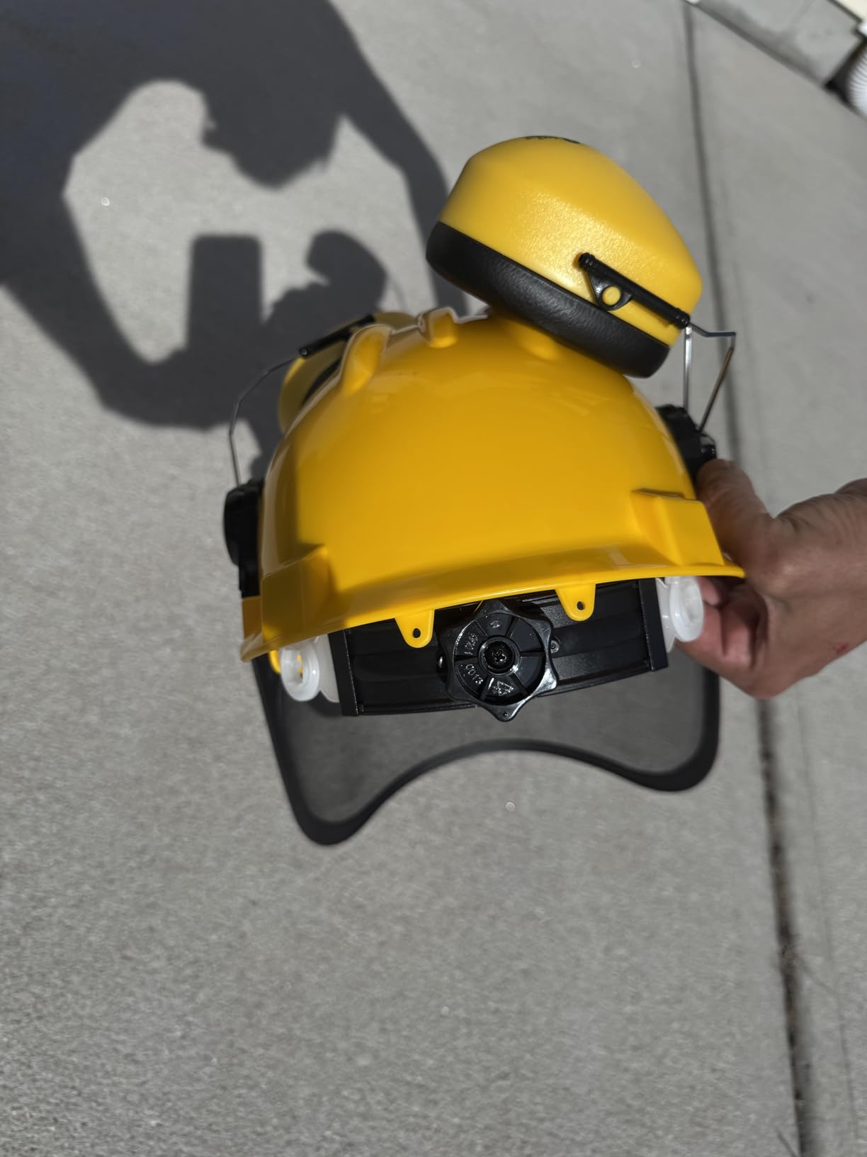 Oregon Chainsaw Safety Protective Helmet with Visor Combo Set, Yellow customer photo 2