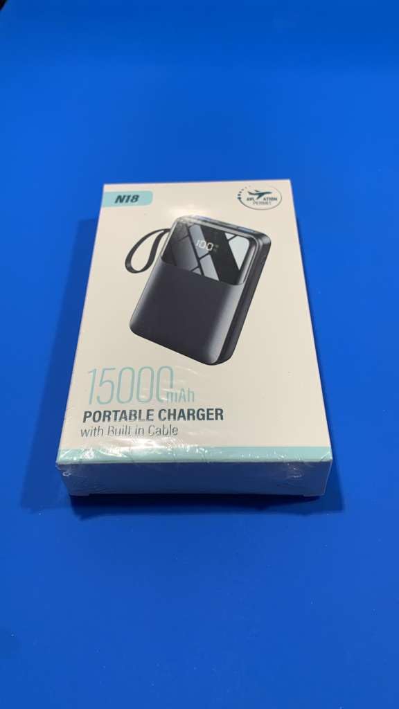 Power Bank, 15000mAh Portable Charger with Built in Cable, 22.5W Fast Charging, 6 Outputs, Slim Travel Essential Battery Pack with LED Display customer photo 2