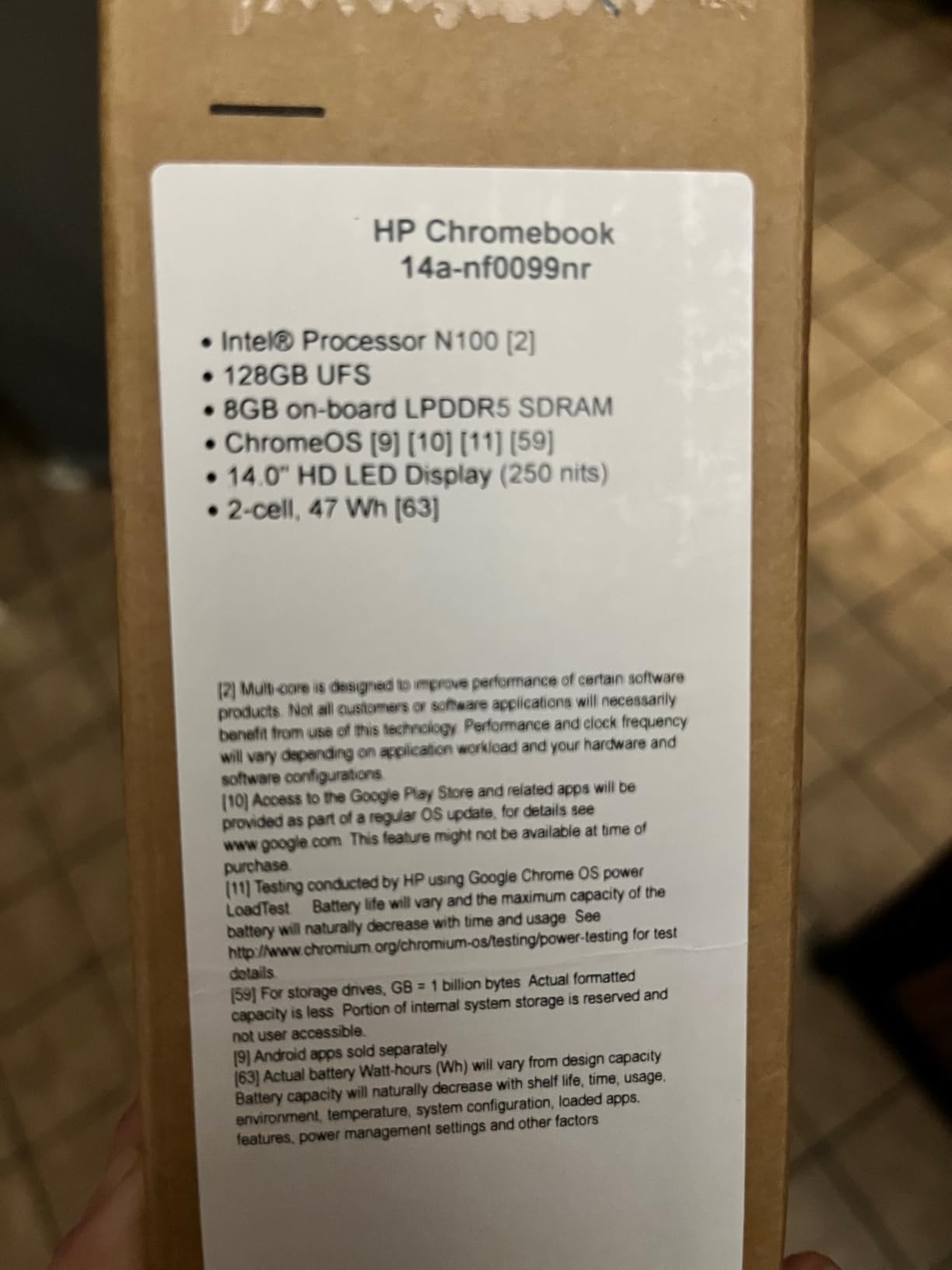 HP Chromebook 14 inch Laptop, HD Display, Intel Processor N100, 8 GB RAM, 128 GB UFS, UHD Graphics, Chrome OS customer photo 2
