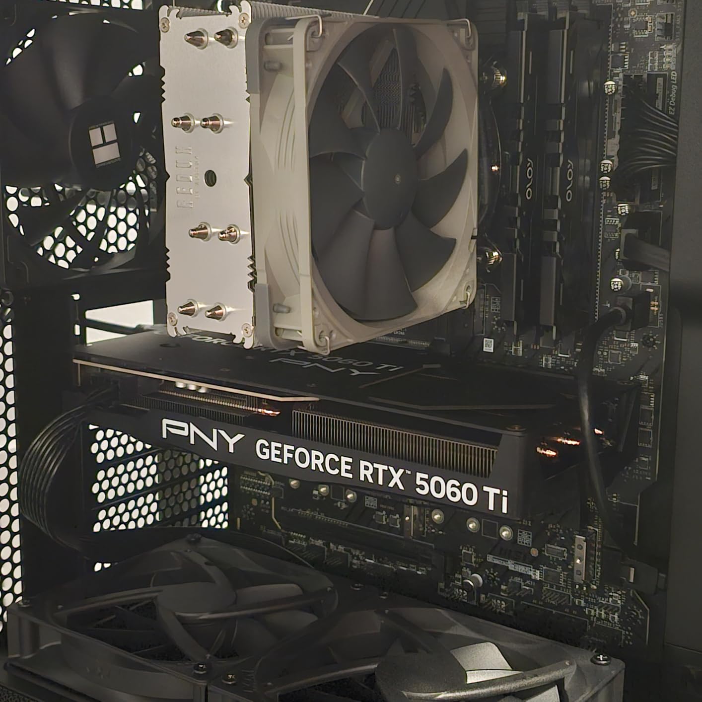 PNY NVIDIA GeForce RTX 5060 Ti OC Dual Fan Graphics Card (8GB GDDR7, 128-bit, Boost Speed: 2692 MHz, SFF-Ready, PCIe 5.0, HDMI/DP 2.1, 2-Slot, DLSS 4) customer photo 2