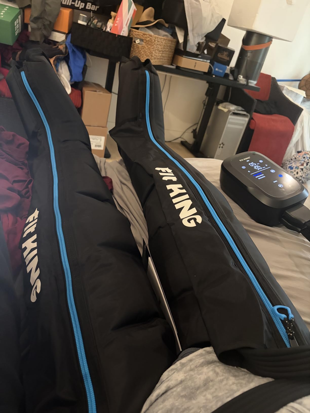 FIT KING Upgraded Leg Massager Recovery Boots, Professional Air Compression Recovery System customer photo 1