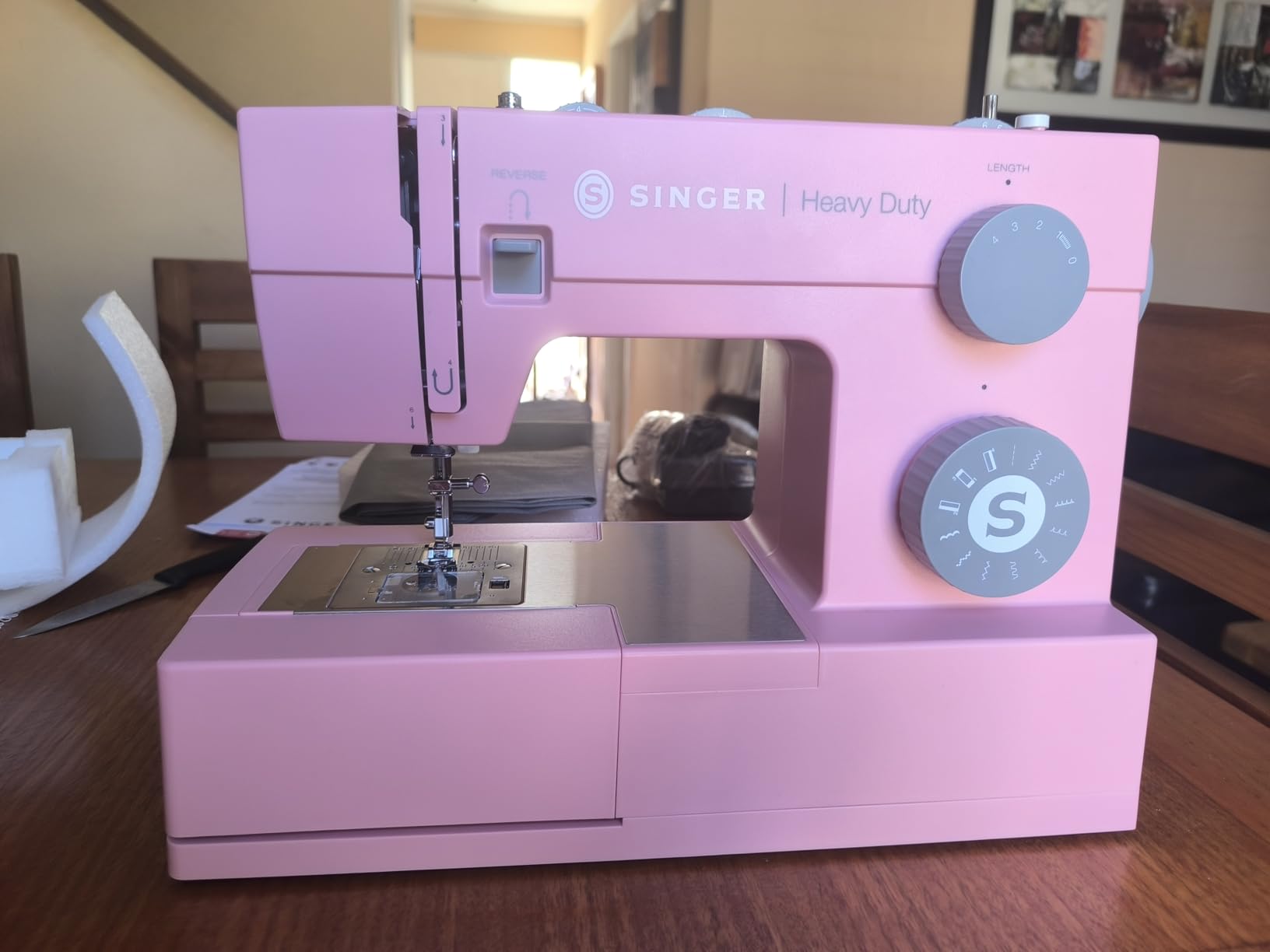 SINGER Heavy Duty 4411 (Pink) High Speed Sewing Machine + Accessories | 11 Built-In Stitches Deliver 69 Stitch Applications | 60% More Power, 1100 Stitches/Min | Metal Frame, 4-Step Buttonhole customer photo 1