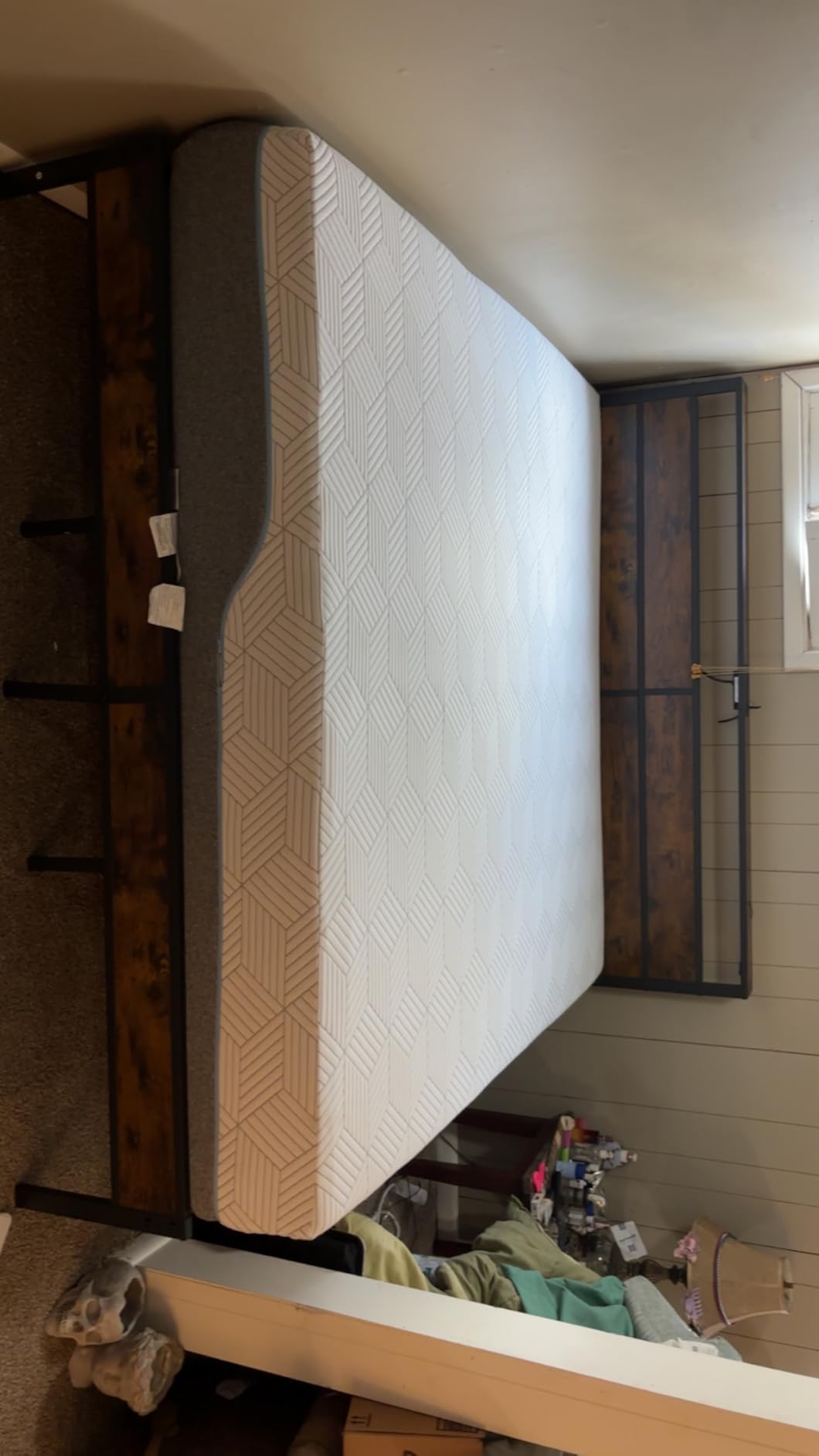 FATHOM Medium Queen Mattress 10 Inch Memory Foam Mattress Queen Size Bed in a Box for Back Pain Relief and Cool Sleep with Gel Foam and Removeable Fiberglass Free Cover, CertiPUR-US Certified customer photo 1