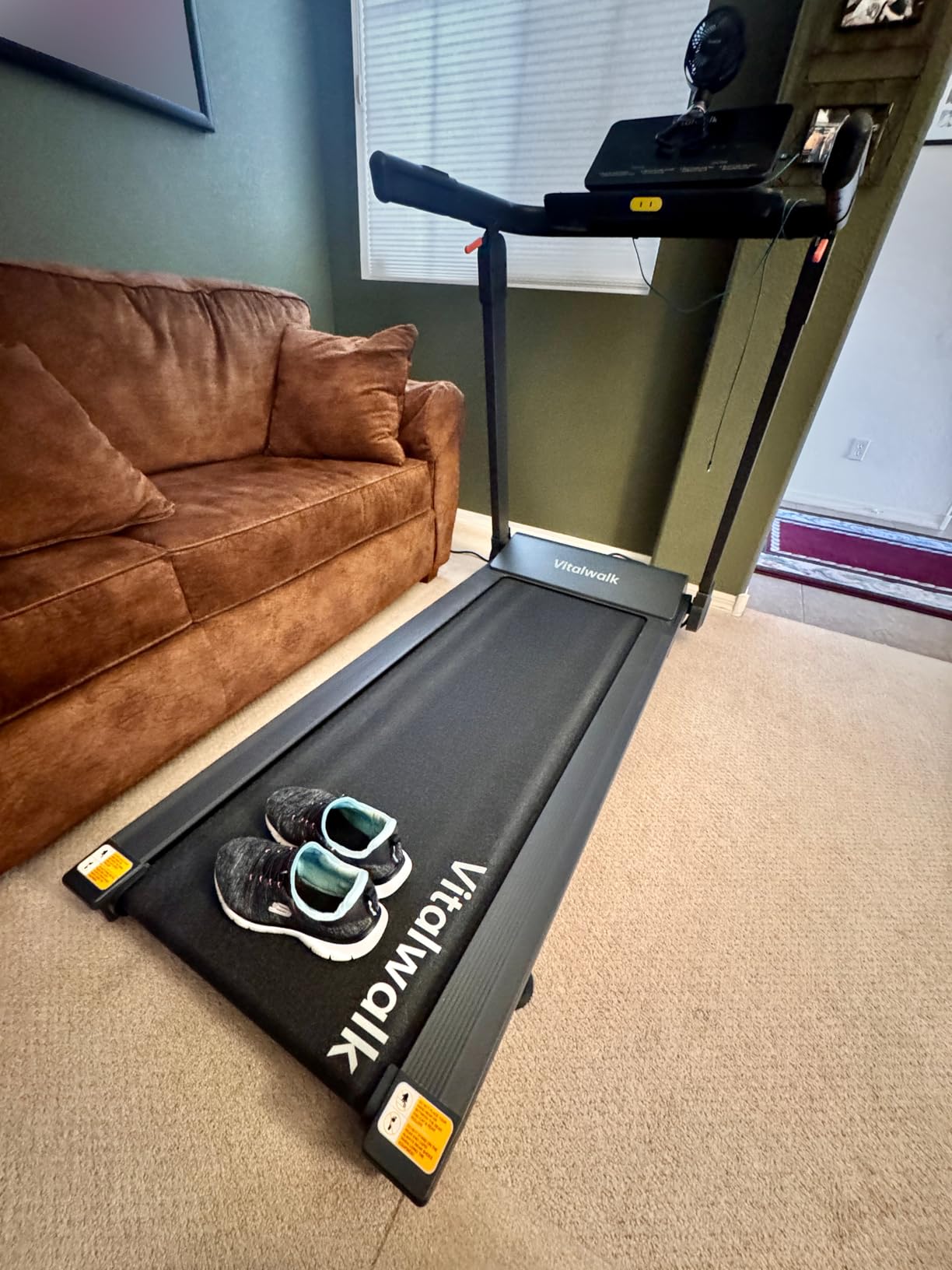 Foldable Treadmill with Auto Incline, Commercial Wide Running Belt, 10MPH, 3.5HP Brushless, Walking Pad Treadmill for Home, Auto Folding, No Installation, 350LBS Capacity, APP customer photo 1