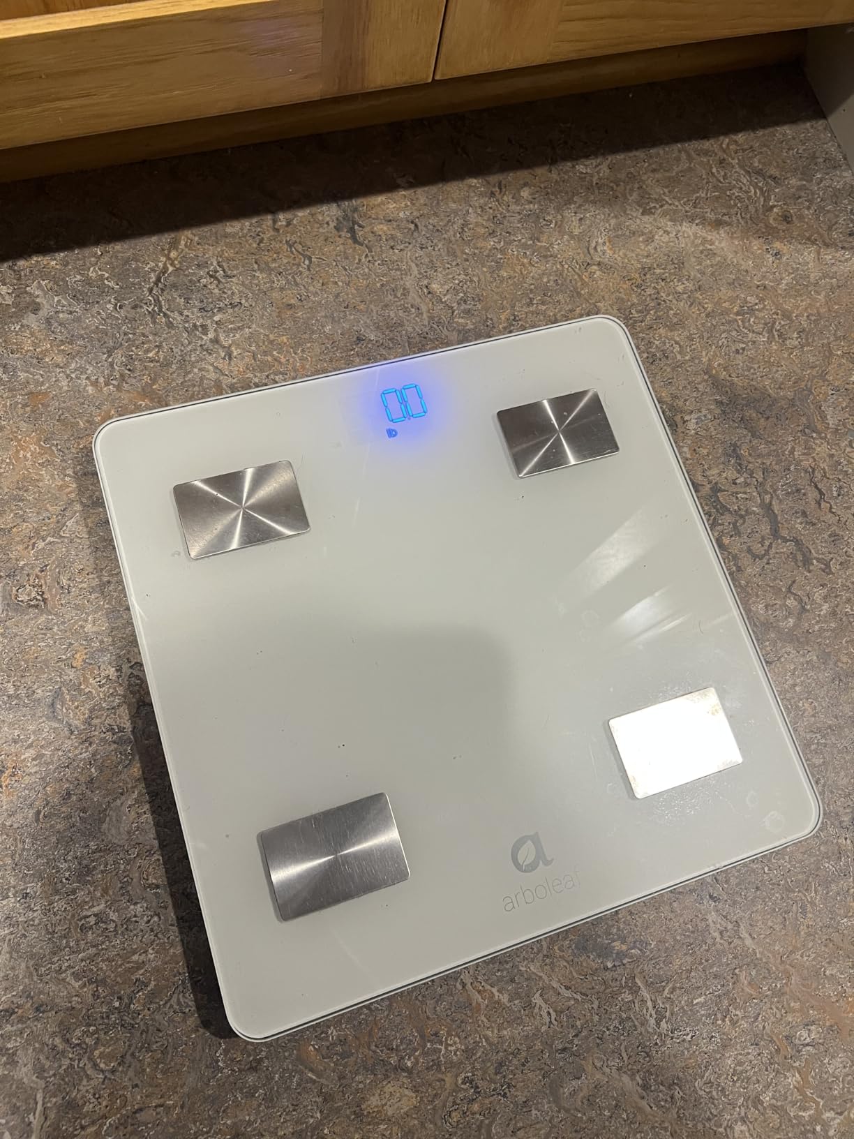 Arboleaf Smart Scale with BMI, Body Fat, Muscle Mass, Digital Bathroom Scale for Body Weight, 14 Body Composition Metrics, Large LED Display, Accurate Weighing Machine, App Sync, 400lbs, 10.2