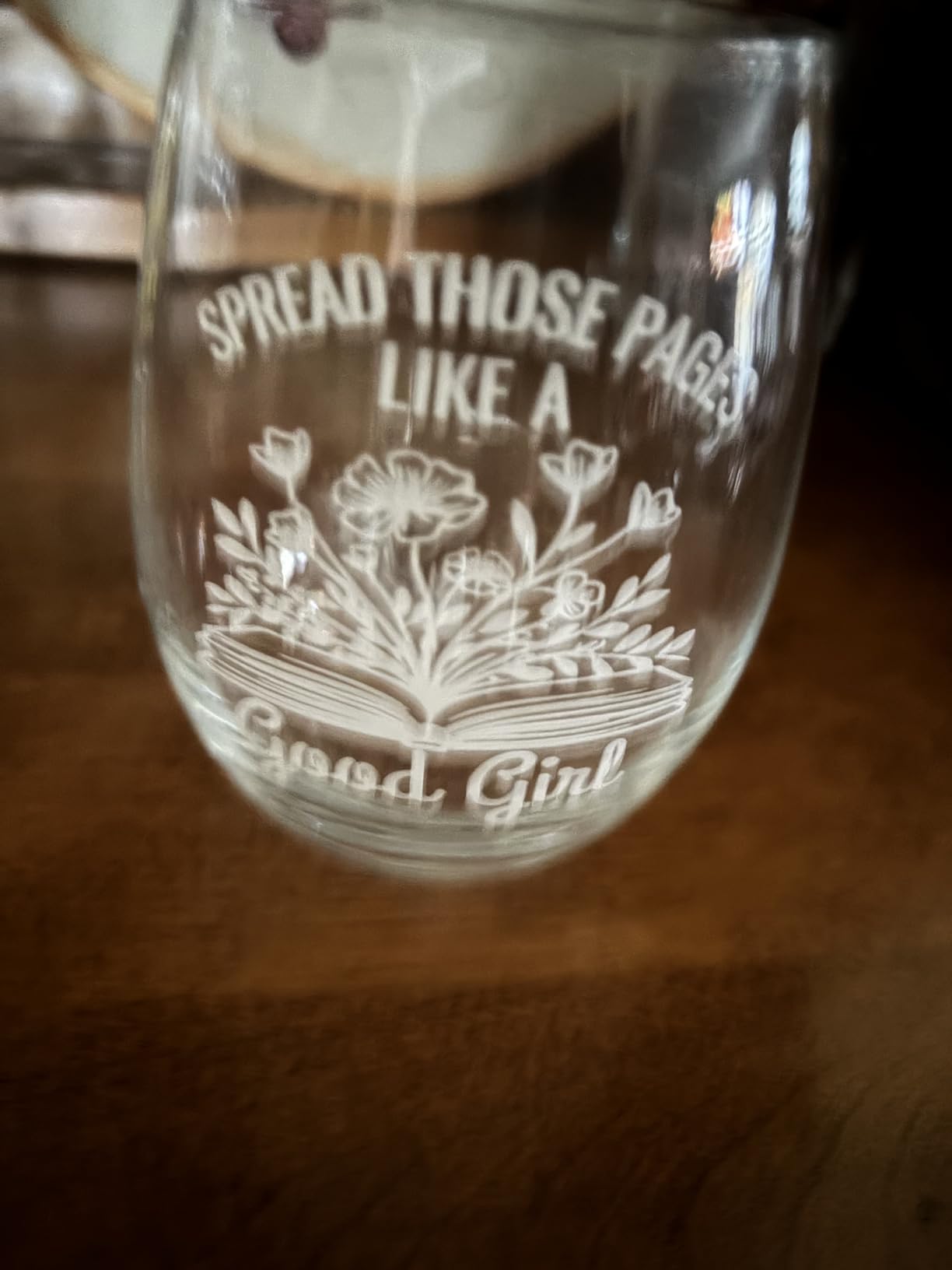Book Lovers Wine Gift - Funny Wine Glass for Women Who Love Spicy Books - Bookish Gift for Readers, Dark Romance BookTok Lover Cup for Her customer photo 2
