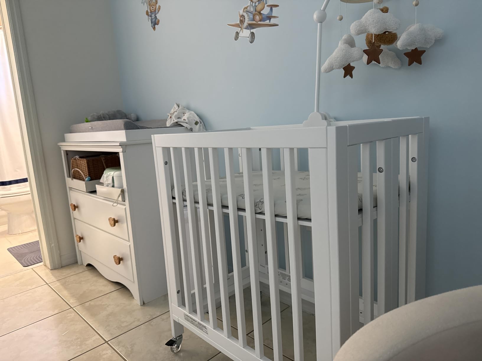 Babyletto Rolli 9-in-1 Convertible All-Stages Bassinet to Full-Size Crib in Natural Walnut, Greenguard Gold Certified, Portable & Adjustable with Select Conversion kit and Pads Included customer photo 1