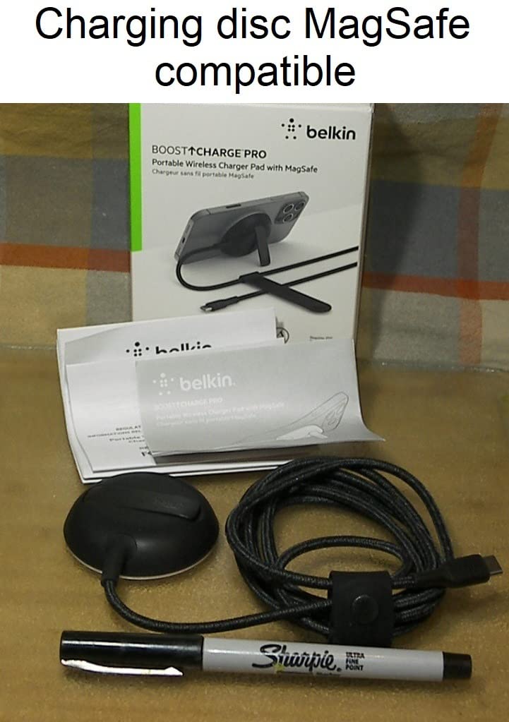 Belkin Magnetic Wireless Charging Pad Qi2 15W w/Kickstand - MagSafe-Compatible Qi2-Certified Wireless Charger customer photo 2