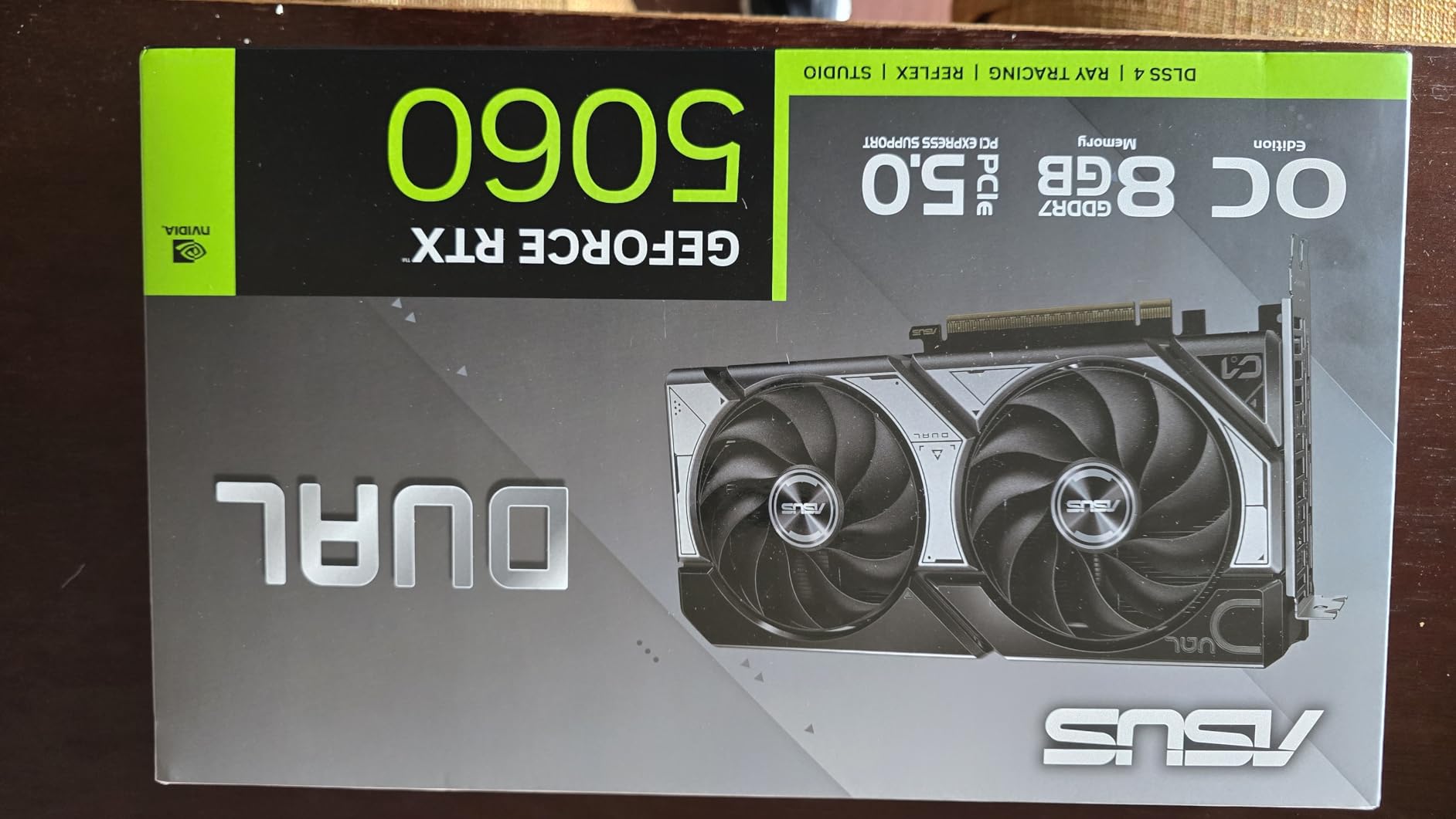 ASUS Dual GeForce RTX 5060 8GB GDDR7 OC Edition (PCIe 5.0, 8GB GDDR7, DLSS 4, HDMI 2.1b, DisplayPort 2.1b, 2.5-Slot Design, Axial-tech Fan Design, 0dB Technology) customer photo 1