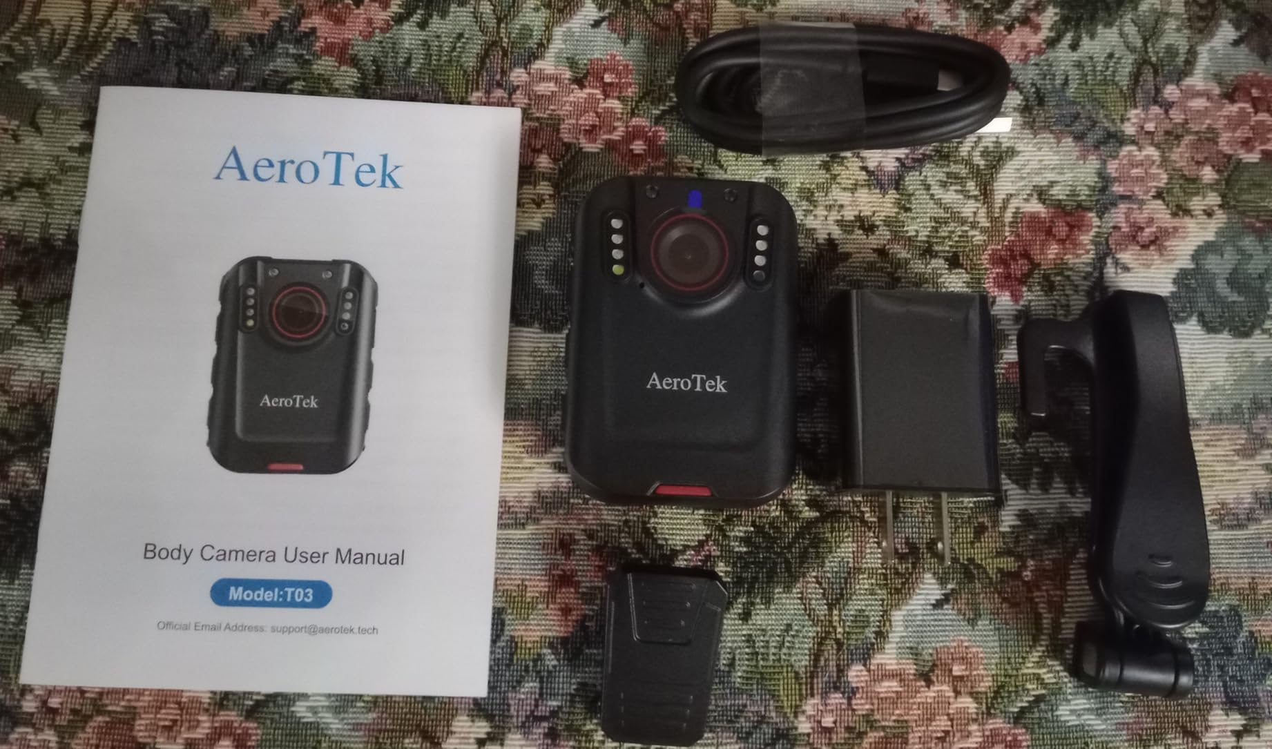 AeroTek 2K Body Camera, Police Body Cam with 64GB Video Recording and Ultra Infrared Night Vision, Body Worn Camera for Law Enforcement Recorder customer photo 1
