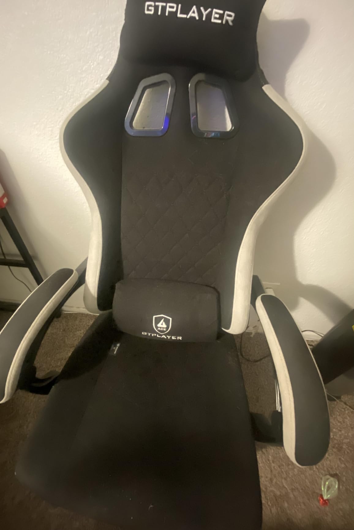 GTPLAYER Gaming Chair, Computer Office Chair with Pocket Spring Cushion, Linkage Armrests and Footrest, High Back Ergonomic Computer Chair with Lumbar Support Task Chair with Footrest (Black) customer photo 1