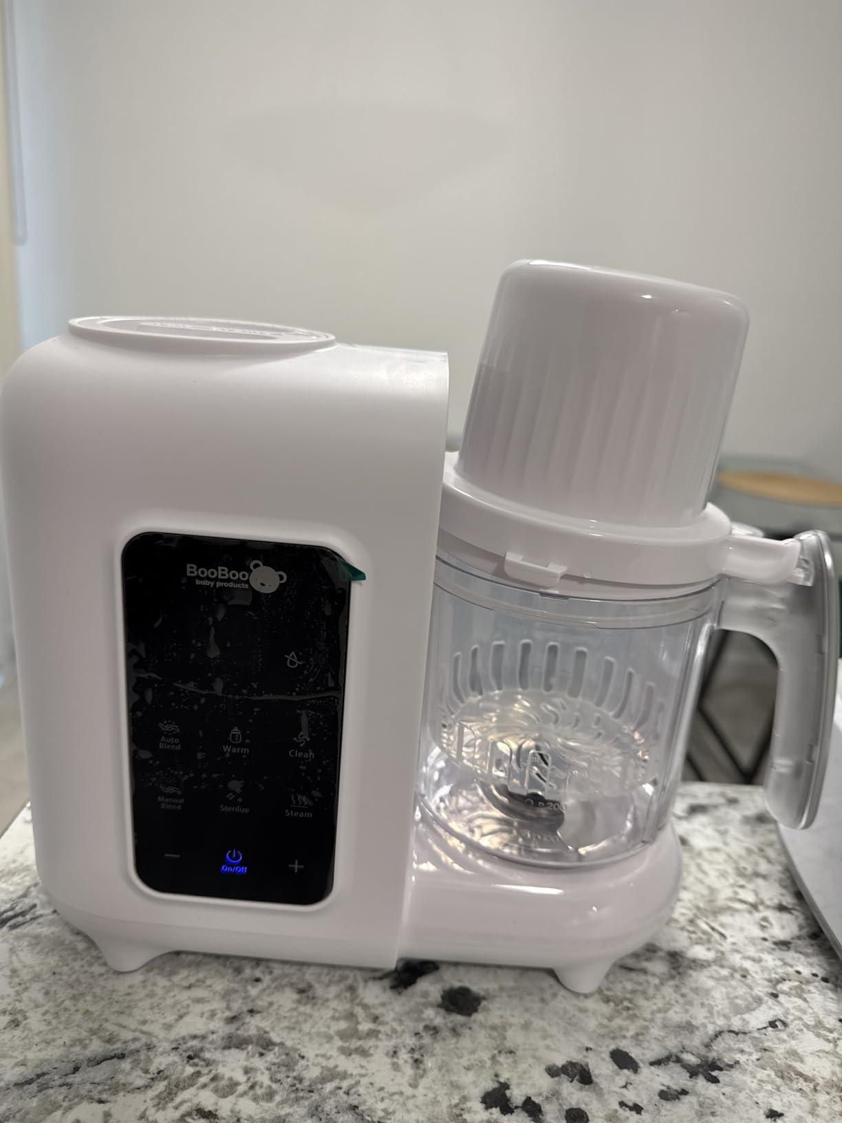BooBoo Baby PureePro V2 5-in-1 Baby Food Maker - Multifunctional Puree Blender, Auto Cooking & Grinder Chopper - Baby Food Processor with Steamer, Bottle Warmer, Sterilizer & Self Cleaning Operation customer photo 1
