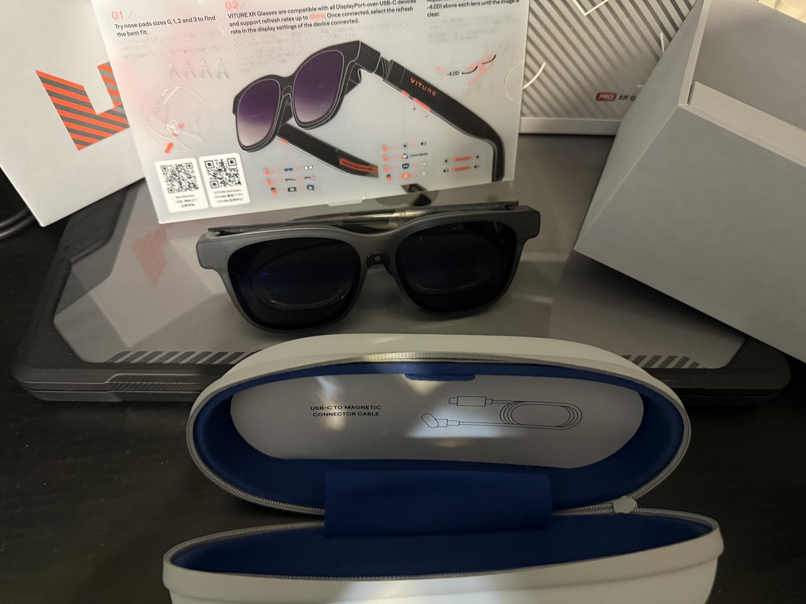 Viture Luma Pro XR Glasses - 152 inch 1200p 120Hz Ultra Sharp Display, 52 degree FOV, Electrochromic Film, Myopia Adjustments, Harman Audio, AR Glasses for iPhone 17/16/15, Android, Mac, PC, Steam Deck, Switch 2 customer photo 1