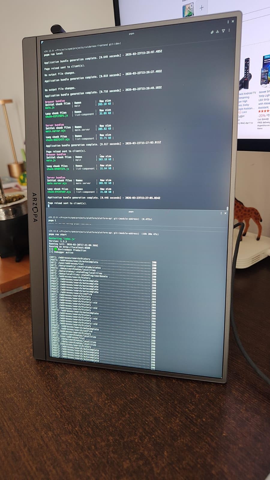 ARZOPA 16.1 inch 180Hz 2.5K Portable Monitor, 2560x1440 QHD 107% sRGB Kickstand Portable Gaming Monitor with HDR, Ultra Slim, Eye Care, External Second Screen for Laptop, PC, PS5, Mac, Xbox-Z3FC customer photo 2