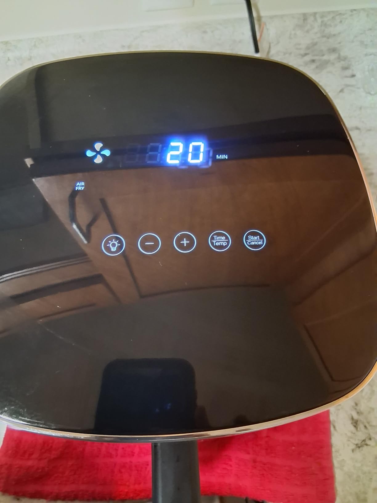 Sweetcrispy Air Fryer 6QT with Window, Square Airfryer Oven 12-in-1 for Family, 400°F Rapid Air Crispy Technology customer photo 1