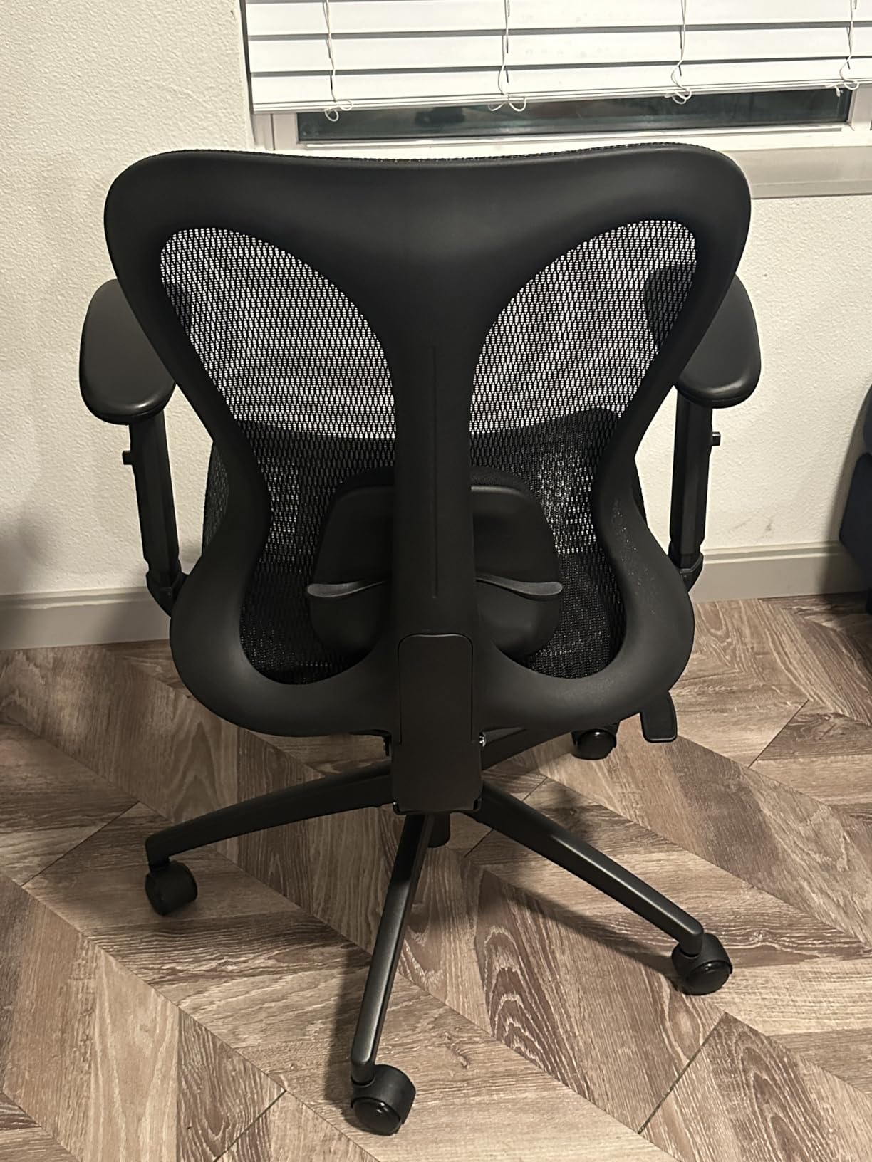 Ergonomic Office Desk Chair, Comfortable Computer Gaming Chair, Breathable Mesh Back & Seat, Adjustable Armrest & Headrest, Lumbar Support, Butterfly Design for Home Office customer photo 1