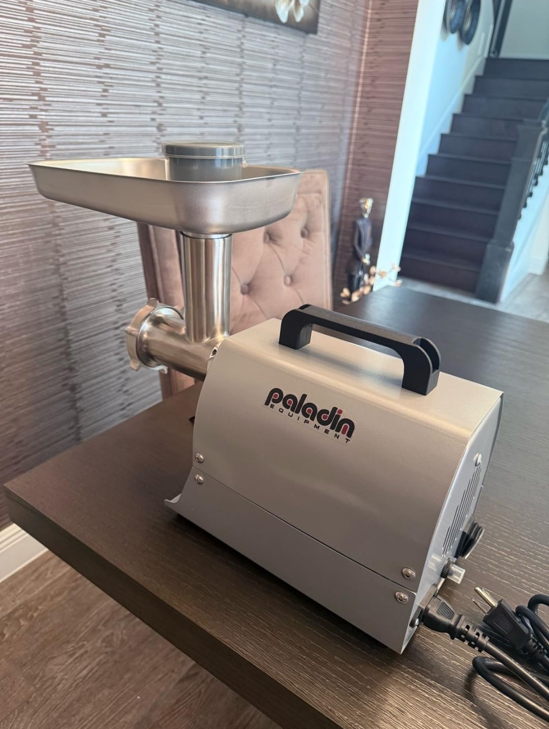 Paladin Equipment #32 Electric Commercial Meat Grinder, 2 HP Heavy Duty Stainless Steel Meat Grinder Machine with Sausage Stuffer, 21 lbs Per Minute, Ideal for Deer Processing, Pet Food, Heavy Use customer photo 1