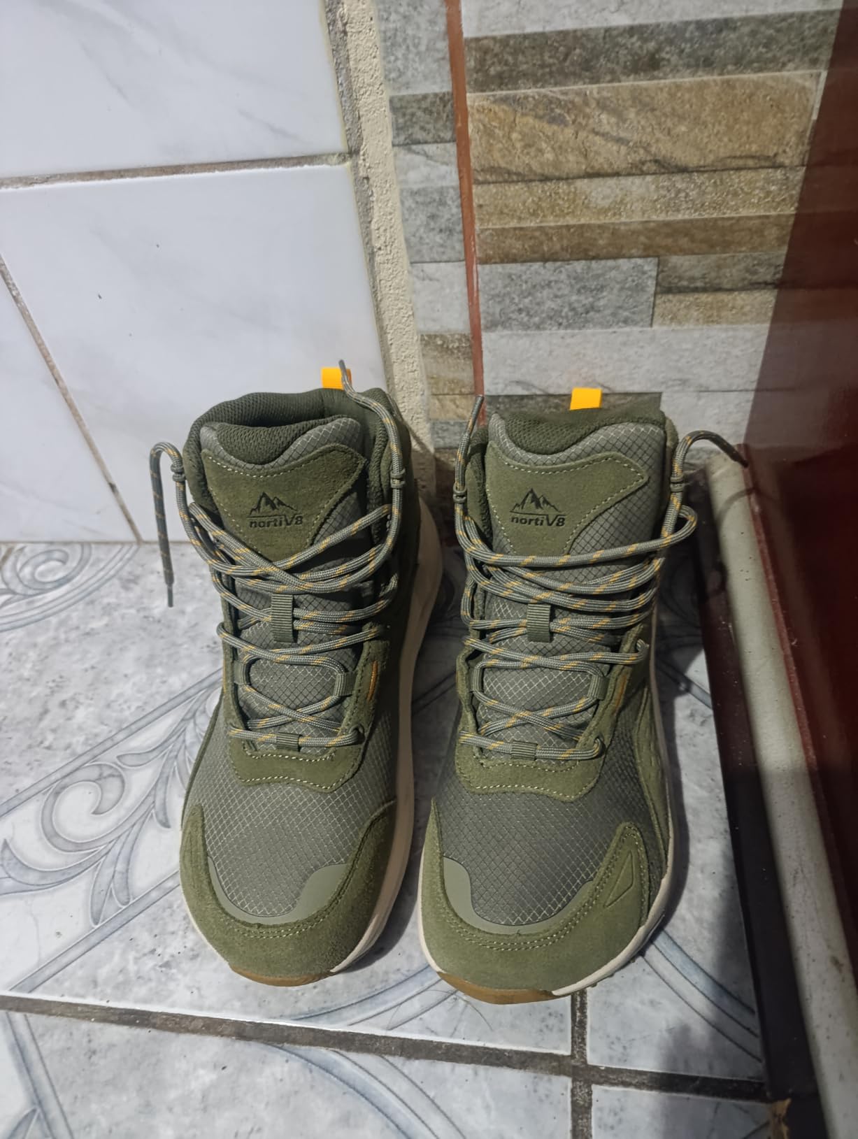 NORTIV 8 Men's Wide Toe Box Hiking Boots Low Drop Waterproof Katahdin customer photo 2