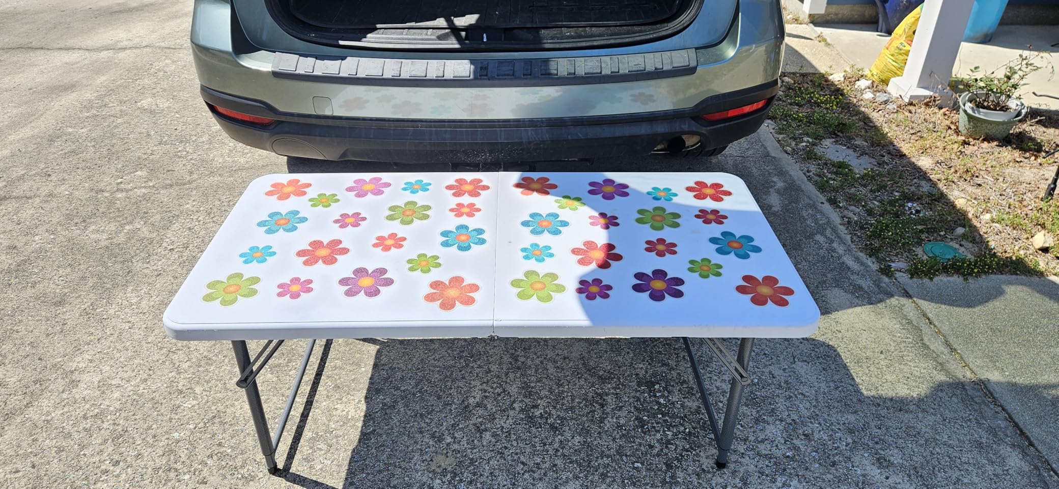 Folding Table 4 Foot - 3-Position Adjustable Height, Heavy Duty 400 lbs Capacity customer photo 1
