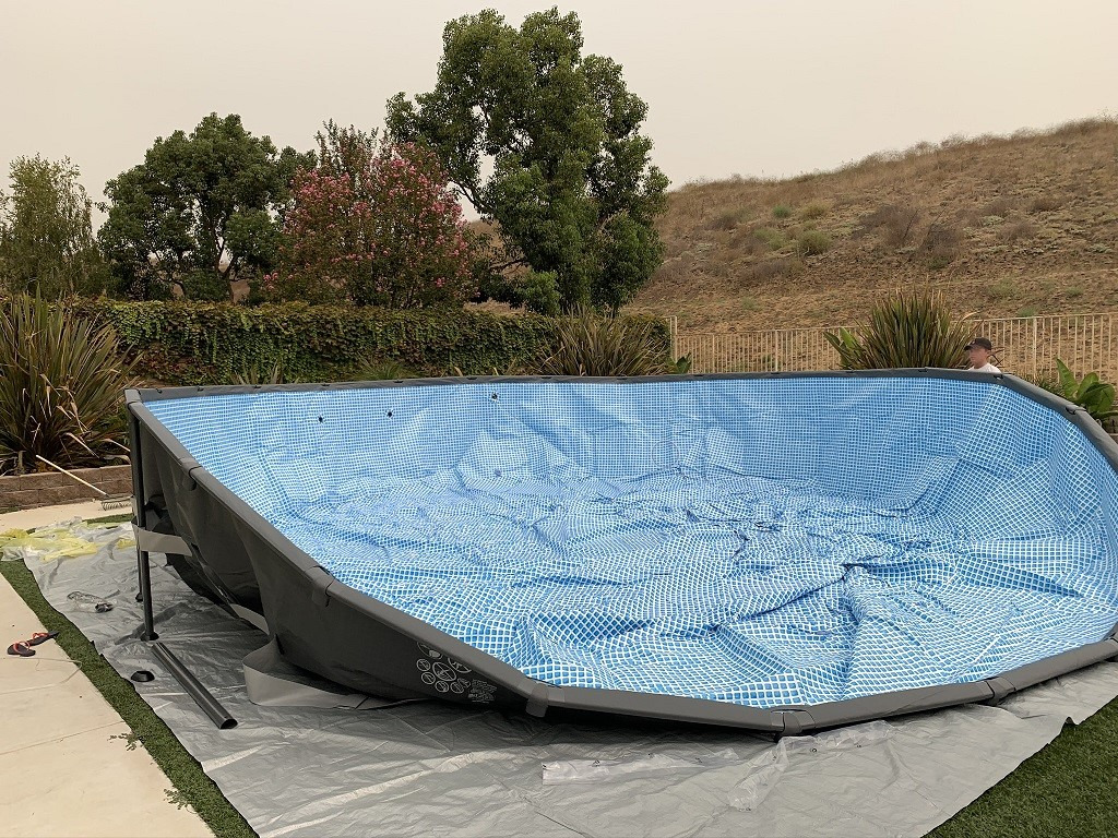 INTEX Ultra XTR 18 ft x 52 in Above Ground Pool Set, Round Swimming Pool with Steel Frame, 2100 GPH Sand Filter Pump, Ladder, Cover, & Ground Cloth customer photo 1
