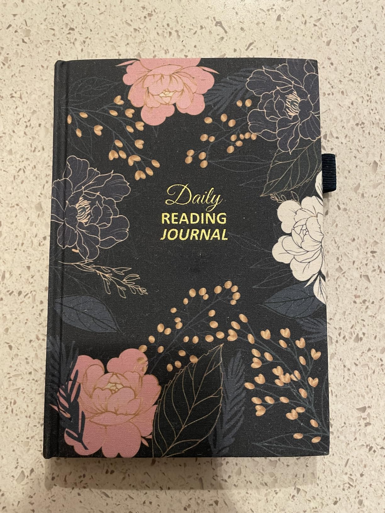 Reading Journal for Book Lovers - 75 Book Journal Reading Log for Book Tracking, A5 Linen Book Review Journal with TBR Tracker List, Ratings, Challenges, Prompts, and Index - Peony customer photo 2