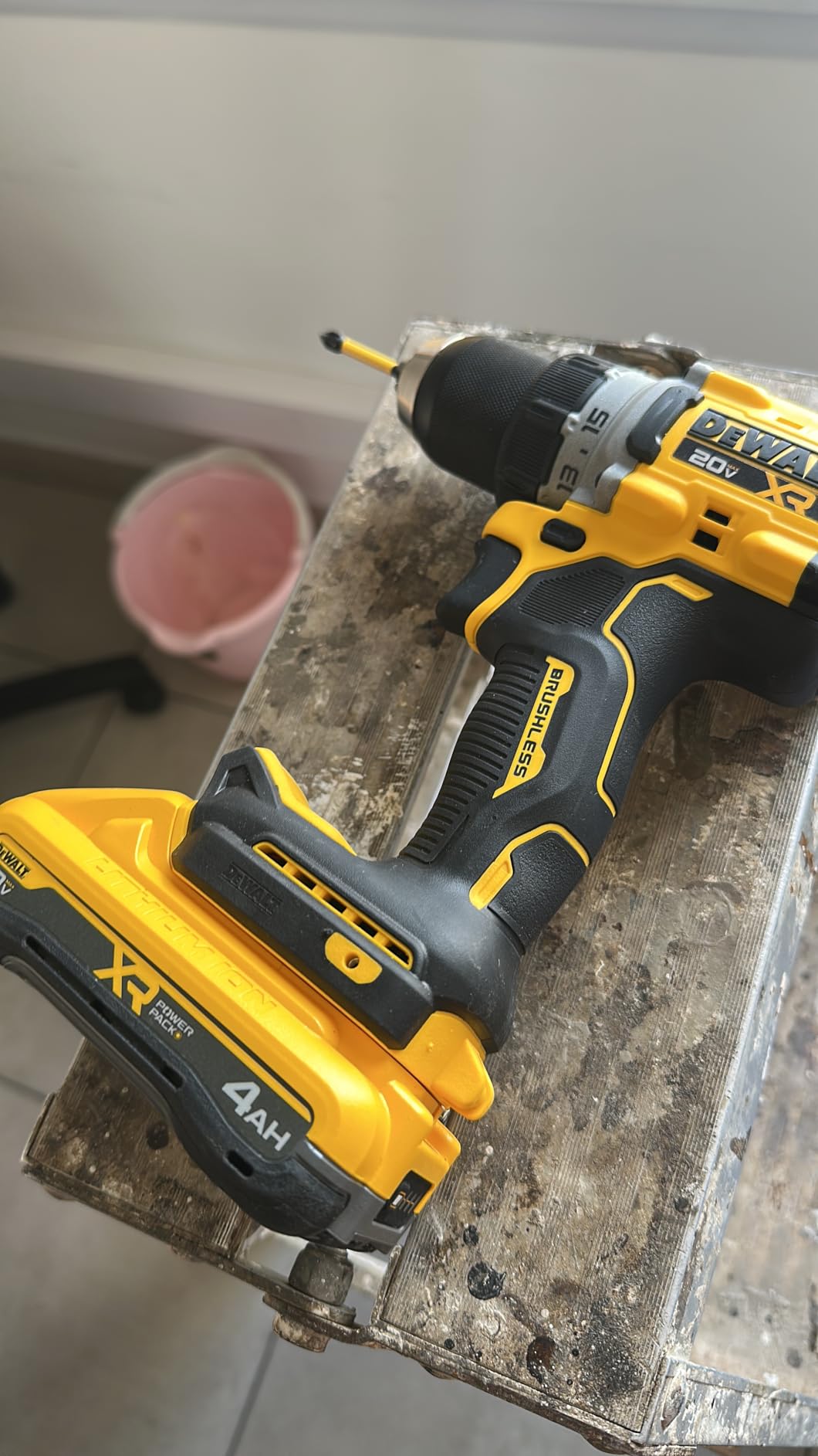 DEWALT 20V MAX XR Brushless Cordless 1/2 in. Drill Driver Kit With DEWALT POWERPACK Batteries and Charger (DCD801QQ2) customer photo 1