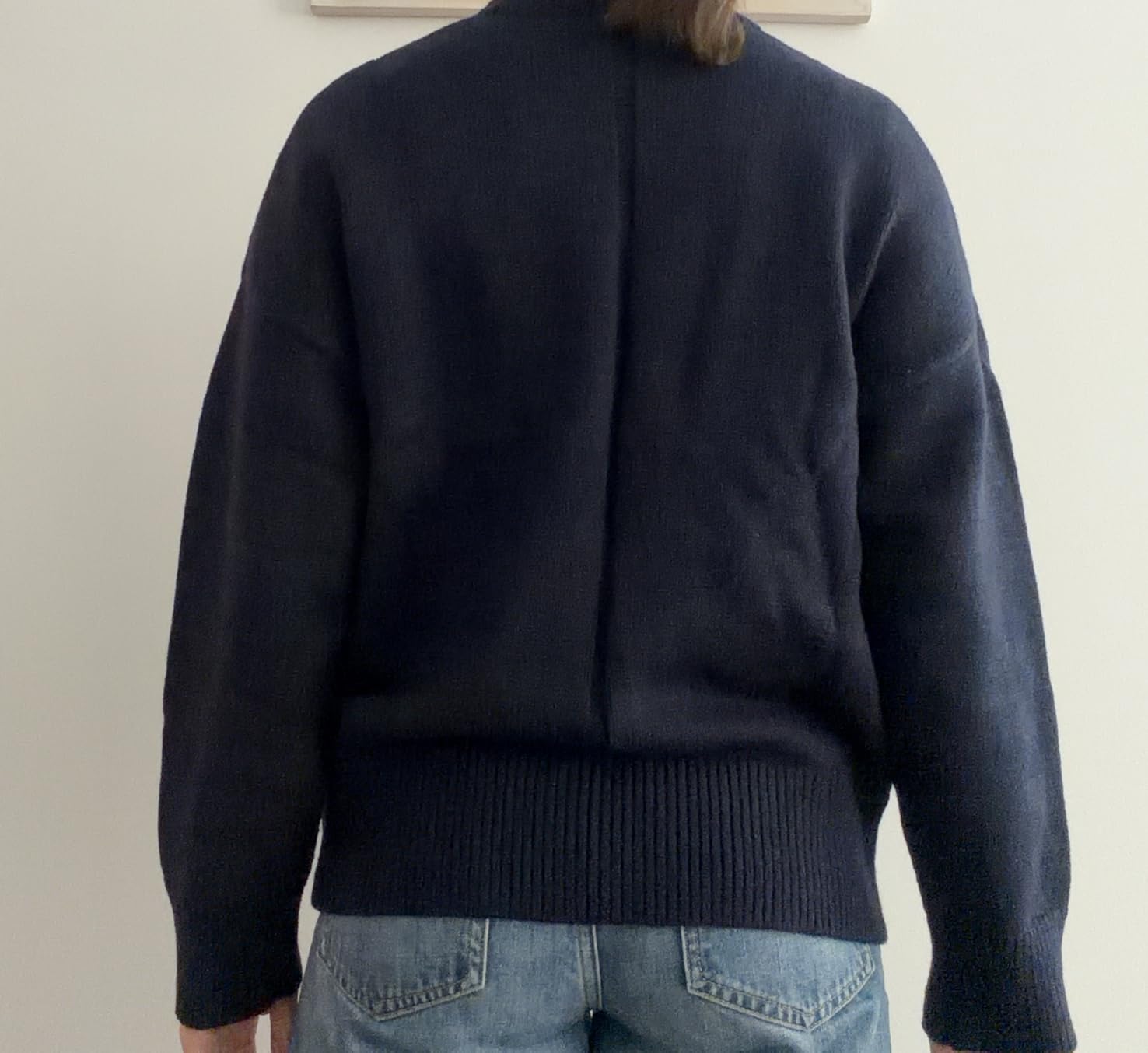 SUUKSESS Women Cashmere Blend Oversized Crew Neck Long Sleeve Pullover Sweaters customer photo 1