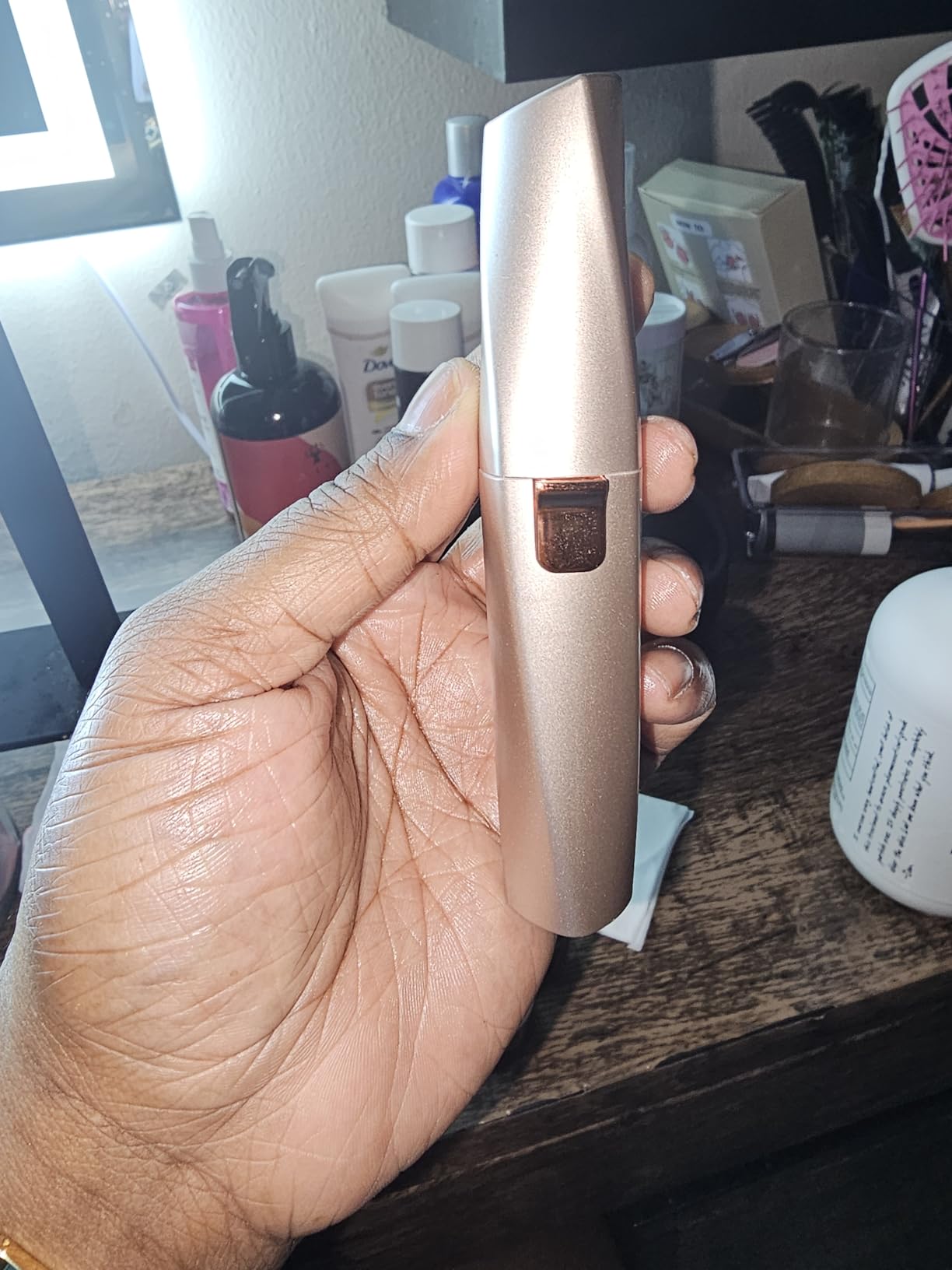 Eyebrow Trimmer Facial Hair Removal for Women: 2 in 1 Rechargeable Face Shaver and Eyebrow Razor - Painless Electric Hair Remover Device for Peach Fuzz Fine Hairs Upper Lip Chin customer photo 2