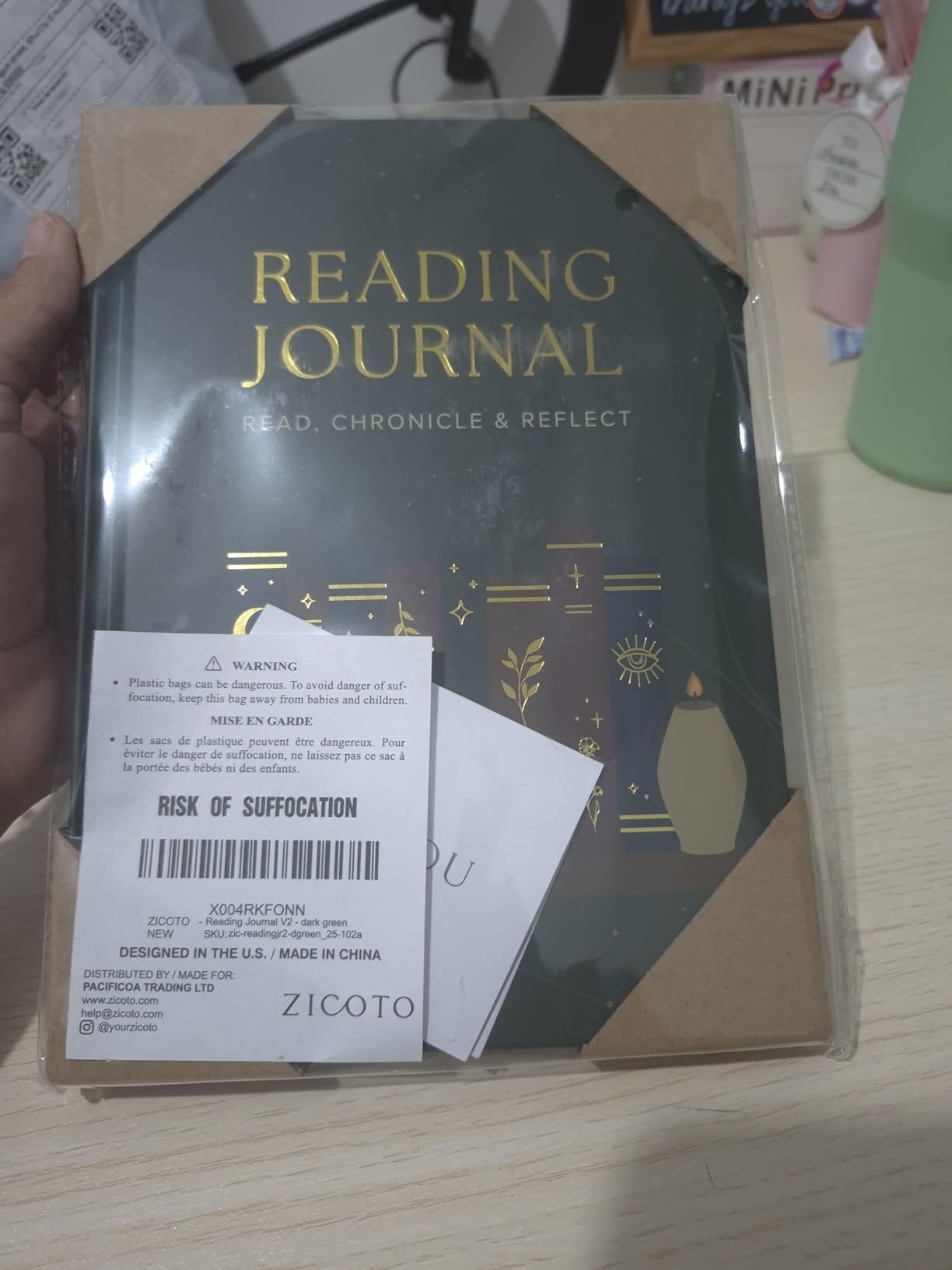 ZICOTO Beautiful Reading Journal for Book Lovers - Sturdy Hard Cover Journal Makes a Great Gift for Readers - The Perfect Tracker with Reading Log & Review Pages For Keeping Notes on Your Favorite Books customer photo 1