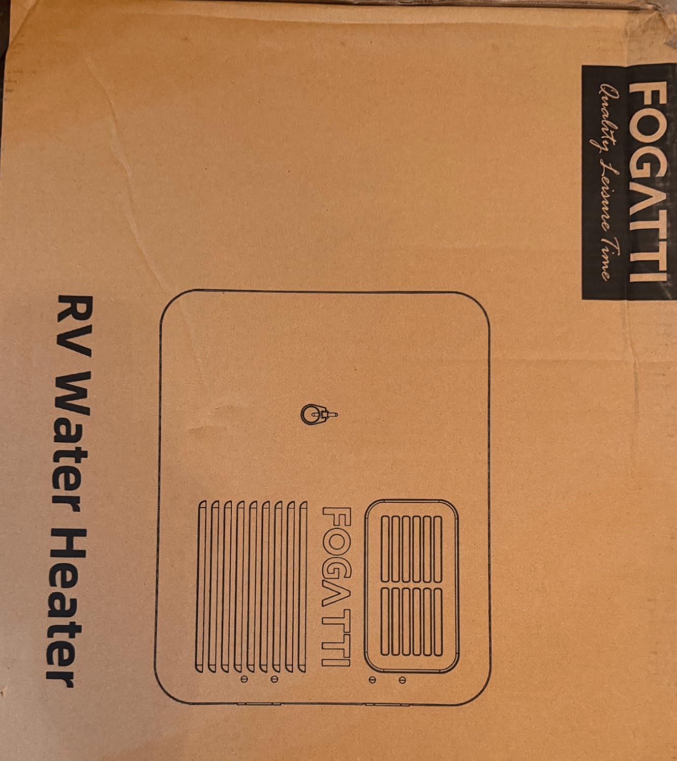 FOGATTI HybridShower 6 Ultra RV Tank Water Heater, Triple-Power Mode (Gas/Electric/Hybrid). Built-in Titanium Anode Rod & Porcelain Lined Tank for Longevity, DSI Ignition, 15