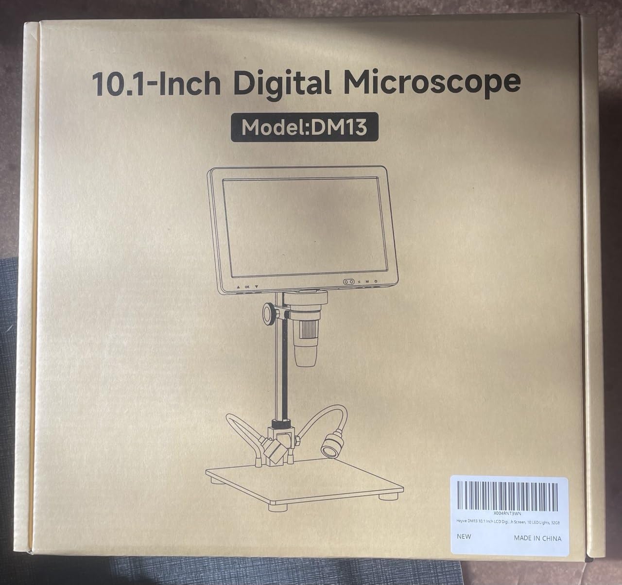 Hayve DM13 10.1 Inch LCD Digital Microscope, 16MP 2000X HD IPS Soldering Microscopes for Adults, Electronics Repair, Coin Microscope Magnifier for Error Coins with Screen, 10 LED Lights customer photo 2