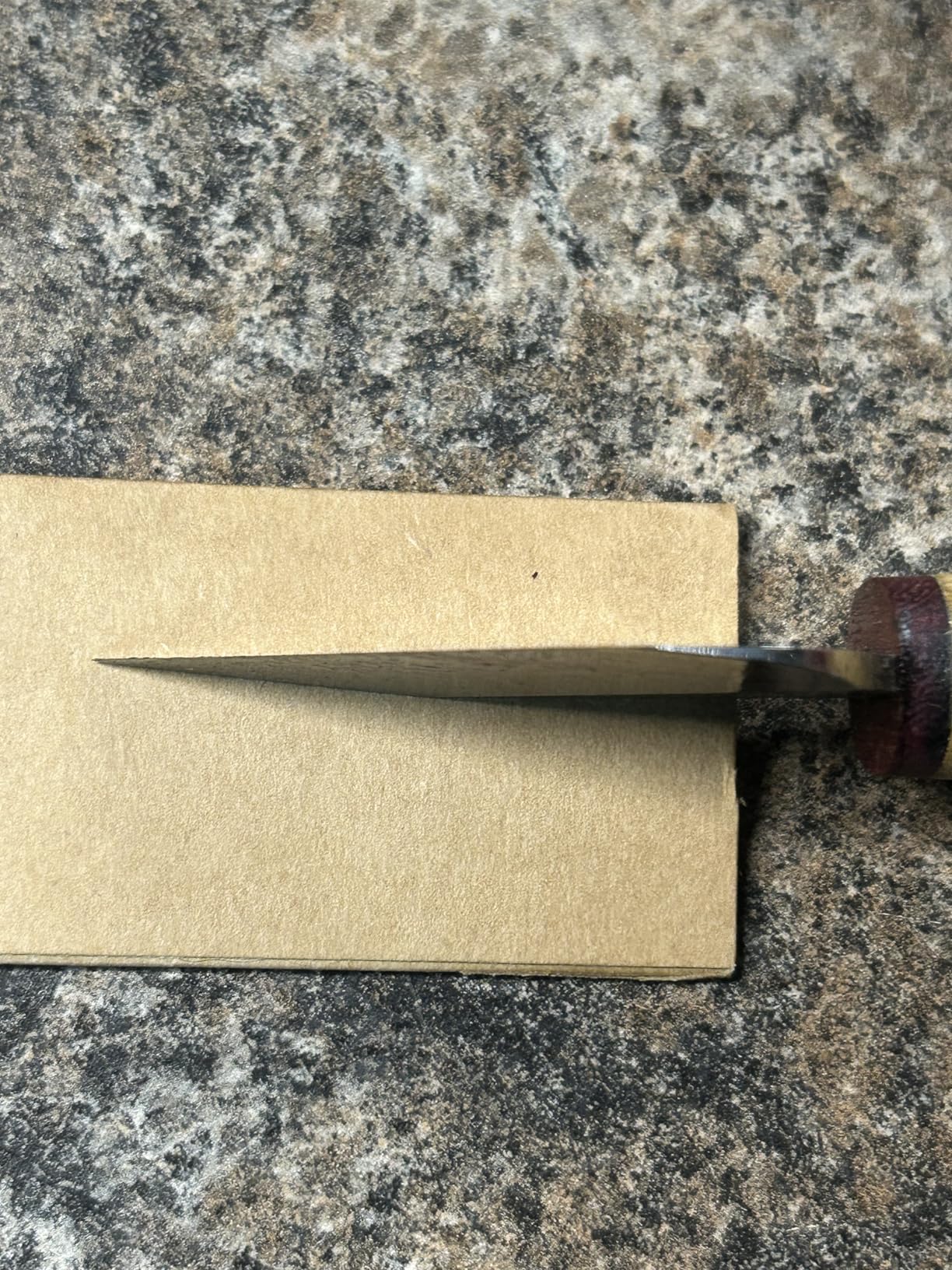 Shkira Straight Leather Knife - Professional Leathercraft Knife for Strap Cutting, Edge Trimming & Pattern Work - High Carbon Steel Tool with Wooden Handle customer photo 1