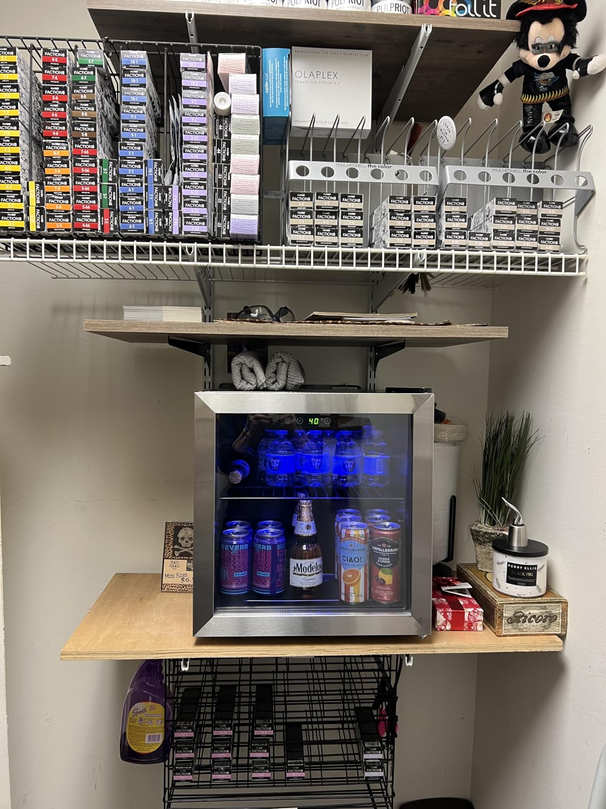 Antarctic Star 48 Can Beverage Refrigerator, 12 Bottle Wine Cooler with Stainless Steel Glass Door, Digital Temperature Display, Electronic Temperature Control, Silver customer photo 2