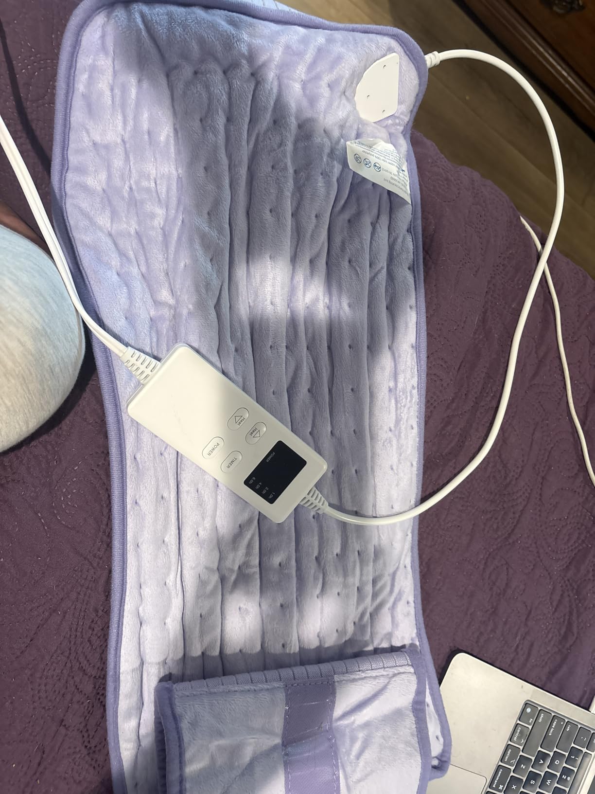 Heating Pad for Period Cramps, Upgraded Wrap Heating Pad for Back Pain Relief, Large 12''x 24'' Heat Pad +26