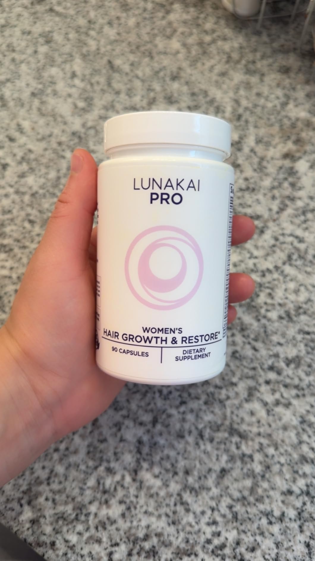 Lunakai PRO USA Made Hair Growth Supplement for Women - Advanced 20 Nutrient with Marine Collagen, Saw Palmetto, Biotin & Keratin - Daily Hair Vitamins for Thicker Strands - 90 Capsules customer photo 2