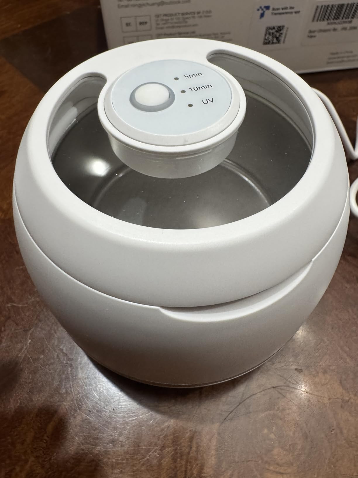 Beser Ultrasonic Retainer Cleaner, 2X Clean, 4X Sterilize, Dental Retainer Cleaner Machine Pod for Aligner, Nightguard, Mouth Guard, Denture Cleaner, Oral Dental Care, IPX6, 200ML, White customer photo 2
