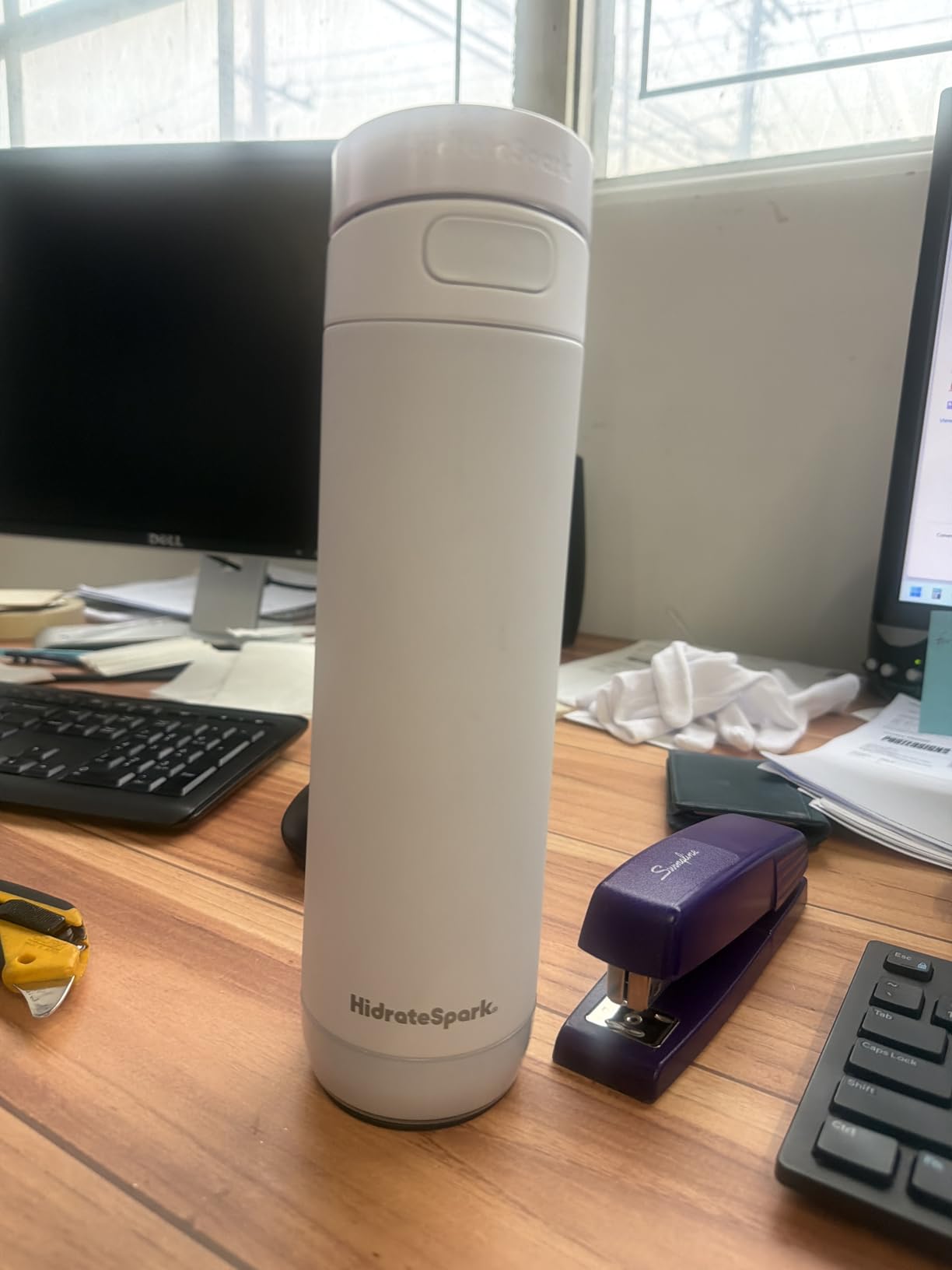 HidrateSpark PRO 2 32oz Bundle - Smart Hydration Bottle with Clinically Accurate Water Tracking & Extended Battery Life - Syncs with Apple Health, Fitbit, Smart Rings & Watches - Flamingo customer photo 2