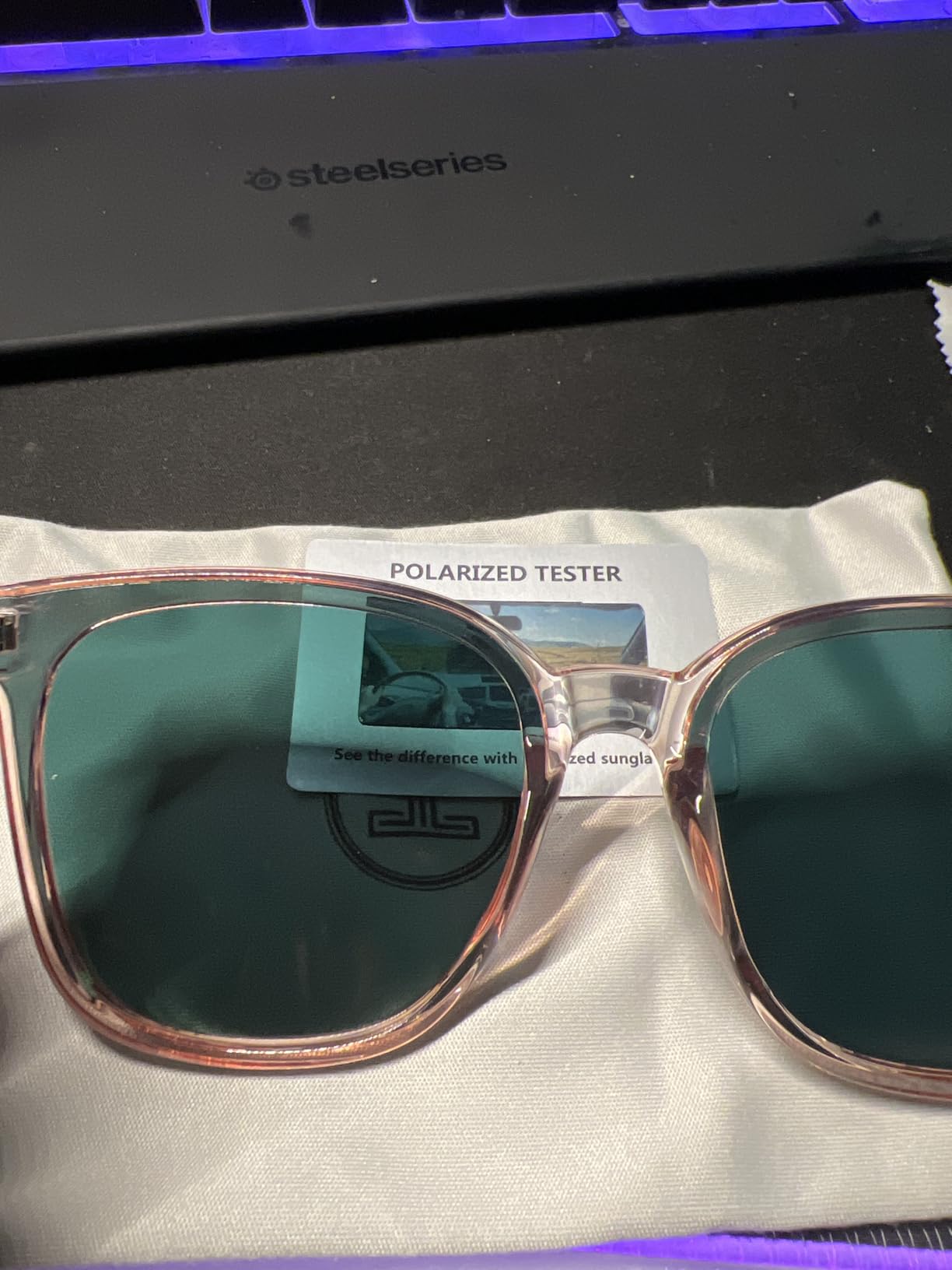 Polarized Sunglasses for Women UV Protection Oversized Cat Eye Lightweight Trendy Shades customer photo 1