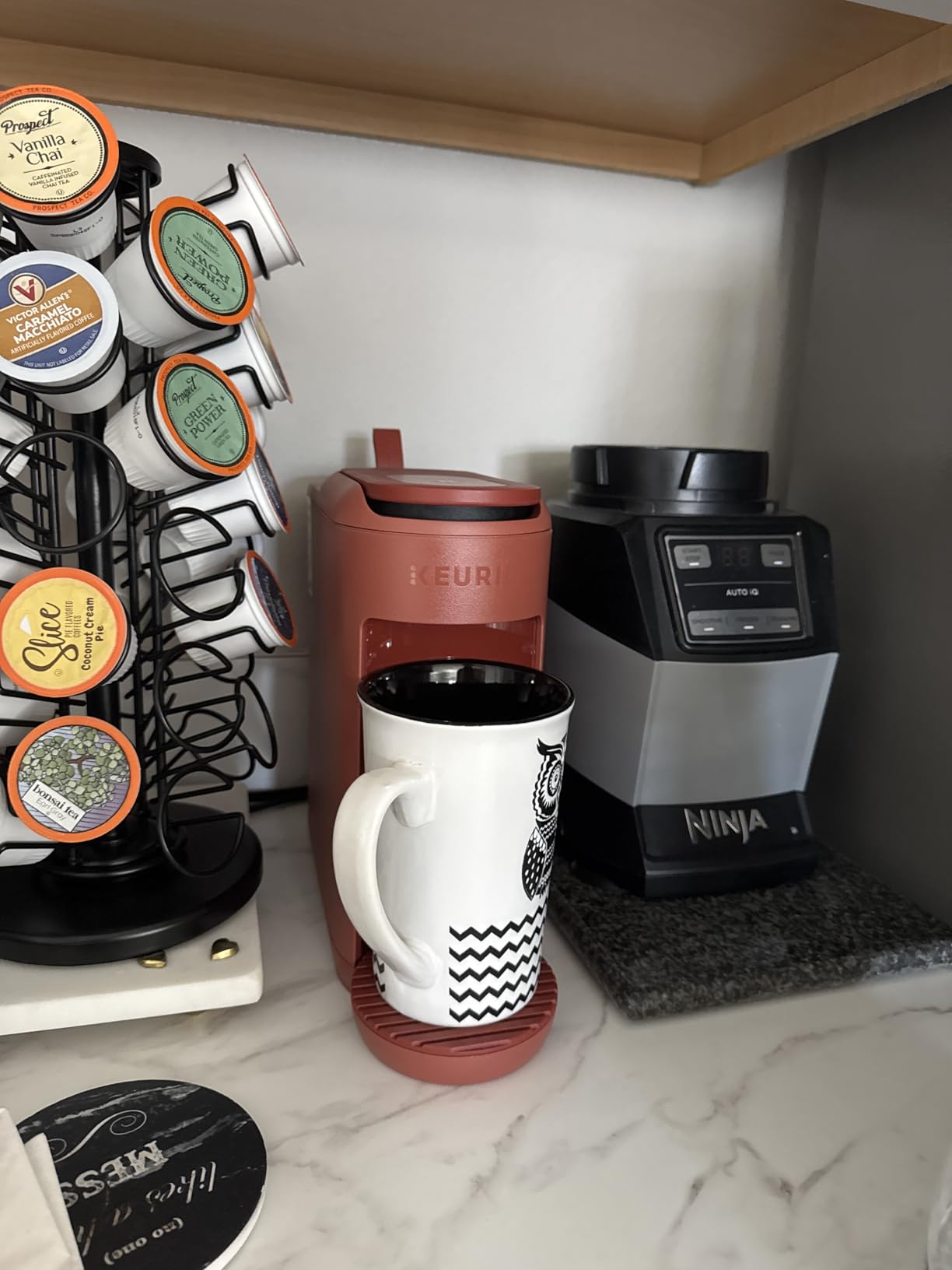 K-Mini Mate Single Serve K-Cup Pod Coffee Maker, Brews Up to 12 oz Cup, Compact Portable Coffee Machine for Small Spaces, Great for Dorms & Offices, Black customer photo 1