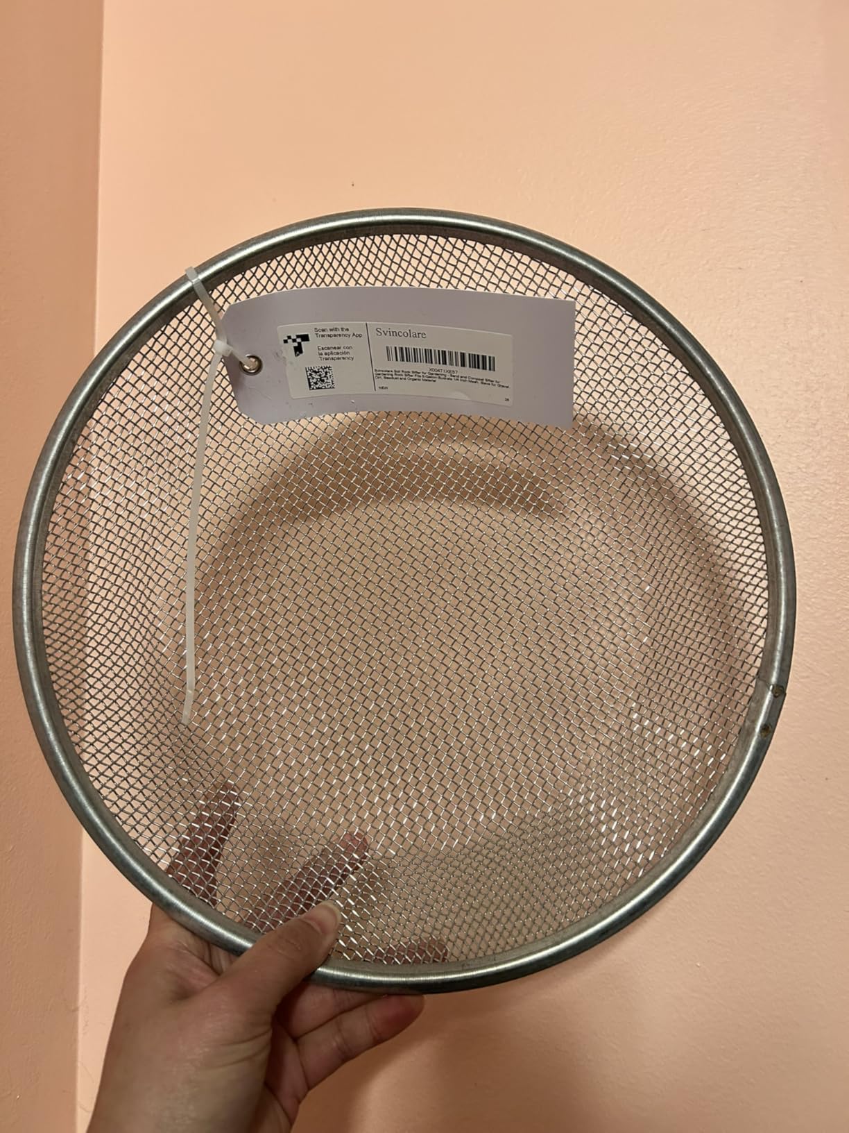 2 Pack Soil Sifter for Gardening - Rock Compost Sand Sifter Fits 5-Gallon Buckets 1/4 Inch & 1/8 Inch Mesh Sifting Screen Sieve for Gravel, Dirt, Sawdust with Repotting Mat customer photo 2