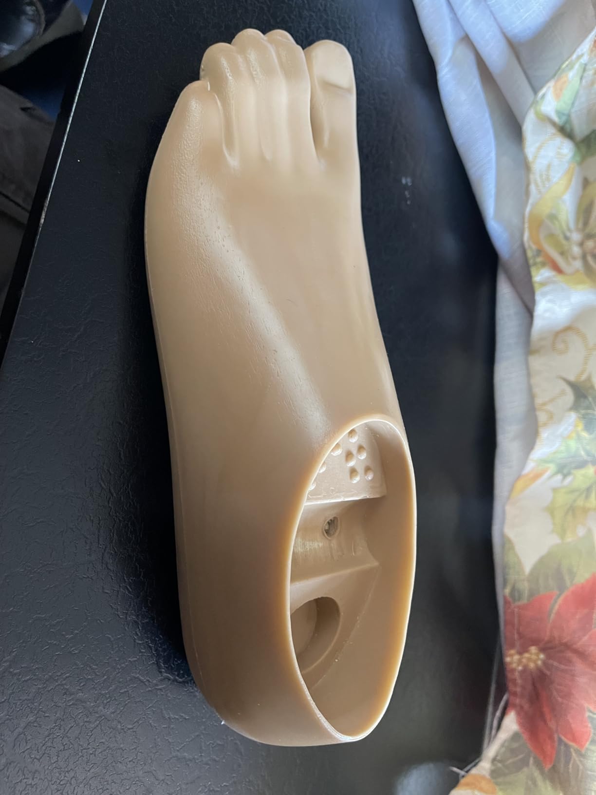 Axis Prosthetic Foot with Double Hole (Split Toe) - Beige, Sizes 20-30 cm (Beige, 22CM, Right foot) customer photo 1