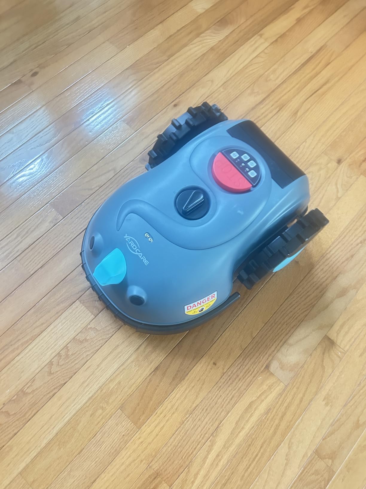YARDCARE V100 Robot Lawn Mower with HD Vision Navigation, Smart Obstacle Detection, Collision Sensors, Adjustable Cutting Height, Low-Noise Operation-Perfect for Small Lawns up to 1,600 sq ft. customer photo 1