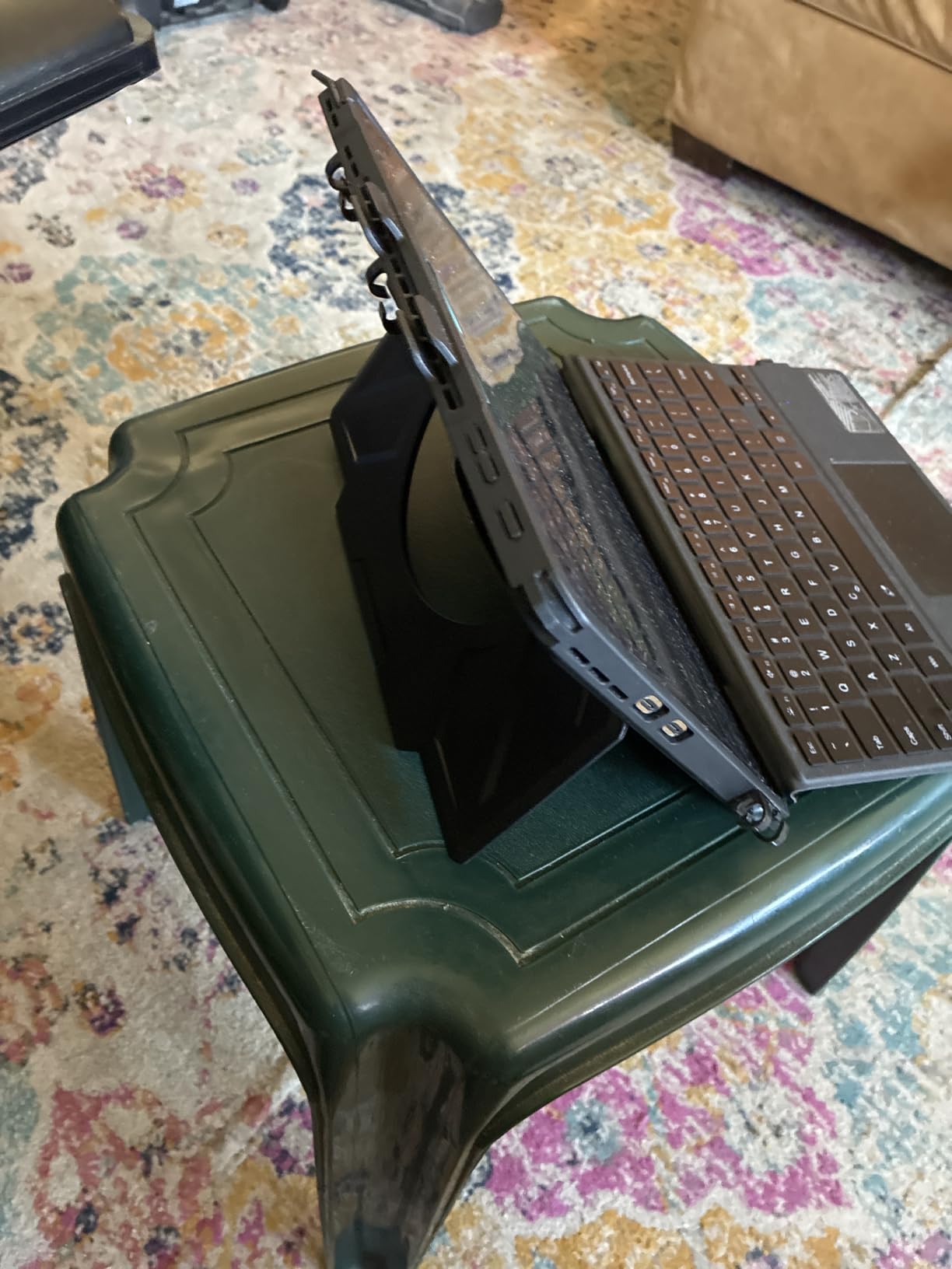 Dexnor for Microsoft Surface Pro 11/10/9 Case 13 inch 2024/2022, Rugged Protective Case with 360° Rotating Hand Strap & Large Stand & Pen Holder Shockproof Full-Body Cover, Black customer photo 2