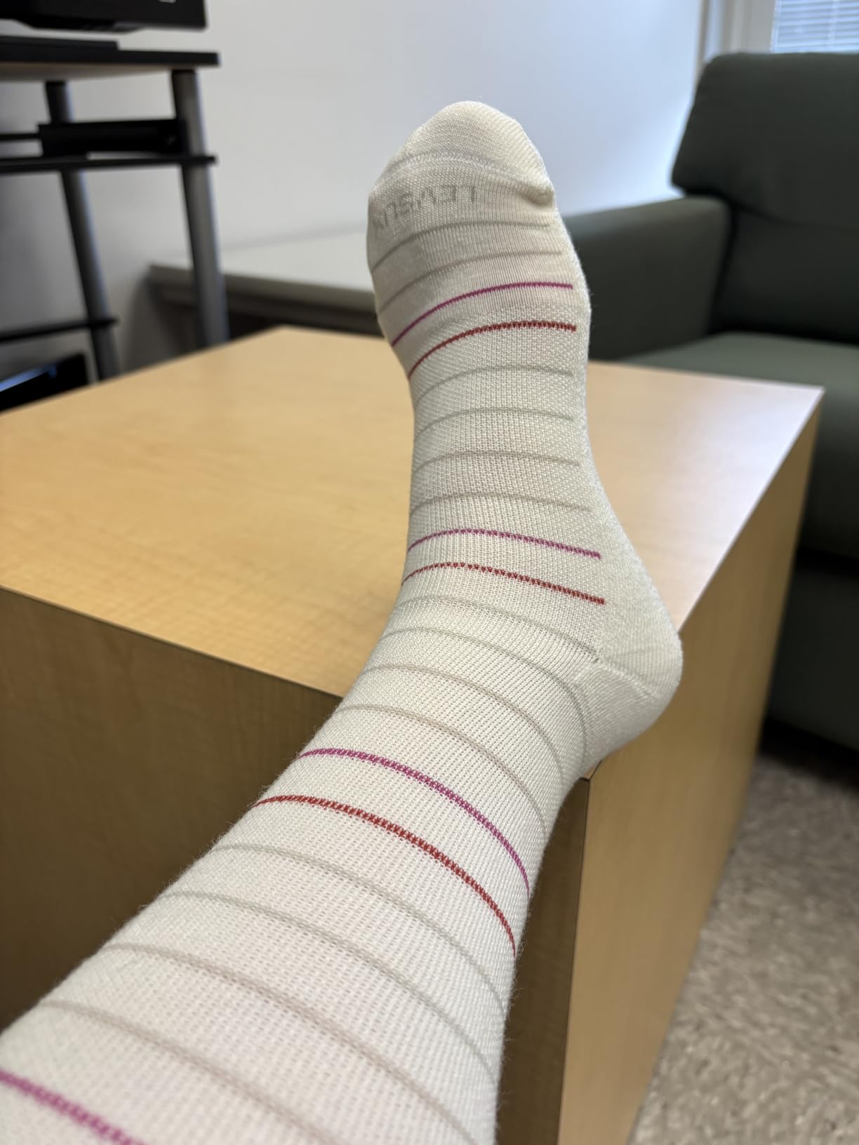LEVSOX Thick Merino Wool Compression Socks for Women and Men 20-30mmHg Knee High Support Socks for Flying Nurses Pregnancy customer photo 1
