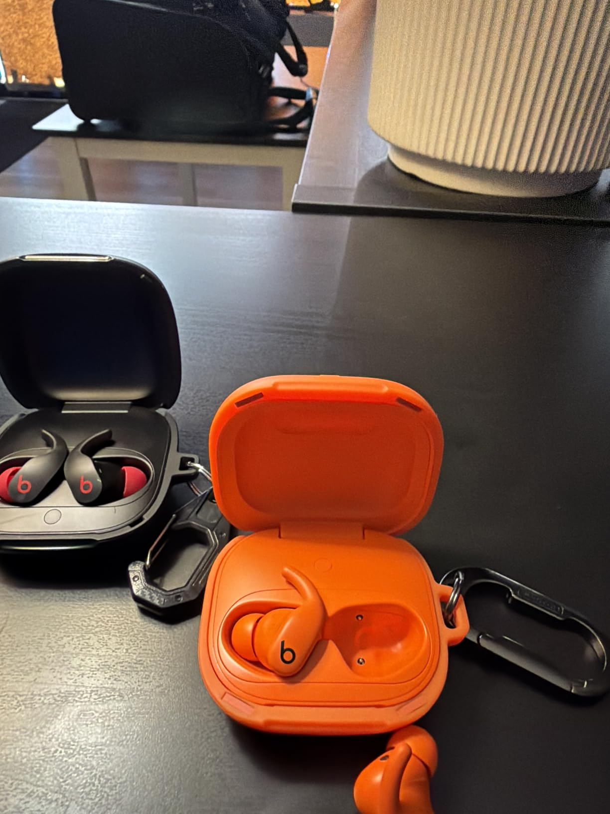 Powerbeats Fit - Wireless Noise Cancelling Workout Earbuds with Secure-Fit Wingtips, Up to 30-Hour Battery Life, Sweat & Water Resistant, Apple & Android Compatible - Jet Black customer photo 1