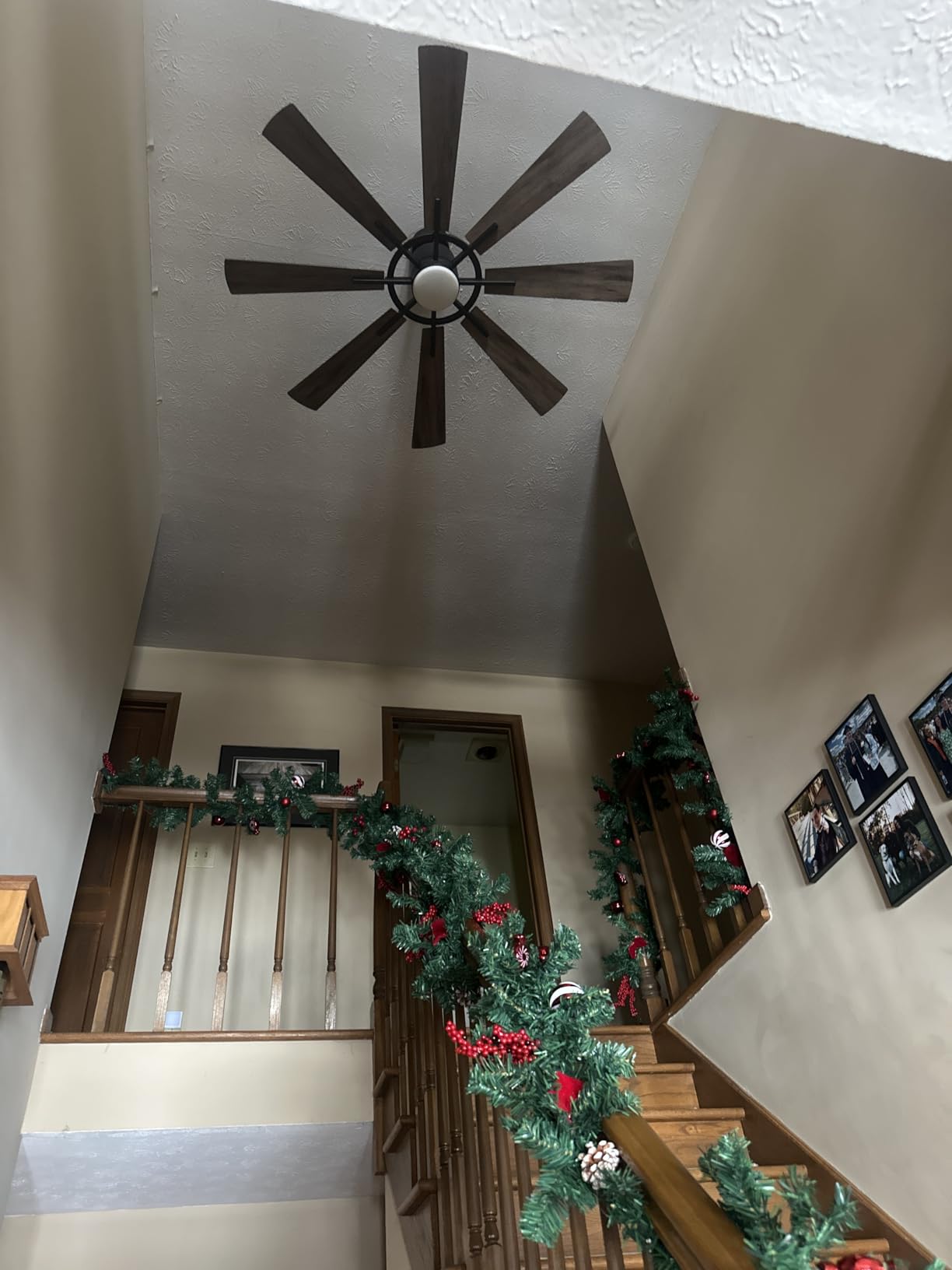 Smart Ceiling Fans with Lights and Remote & APP Control, 60 Inch Farmhouse Ceiling Fans for Living Room Bedroom, 6-Speed Reversible DC Motor, Dimmable LED Light, 3CCT, Ventilador de Techo con Luz customer photo 2