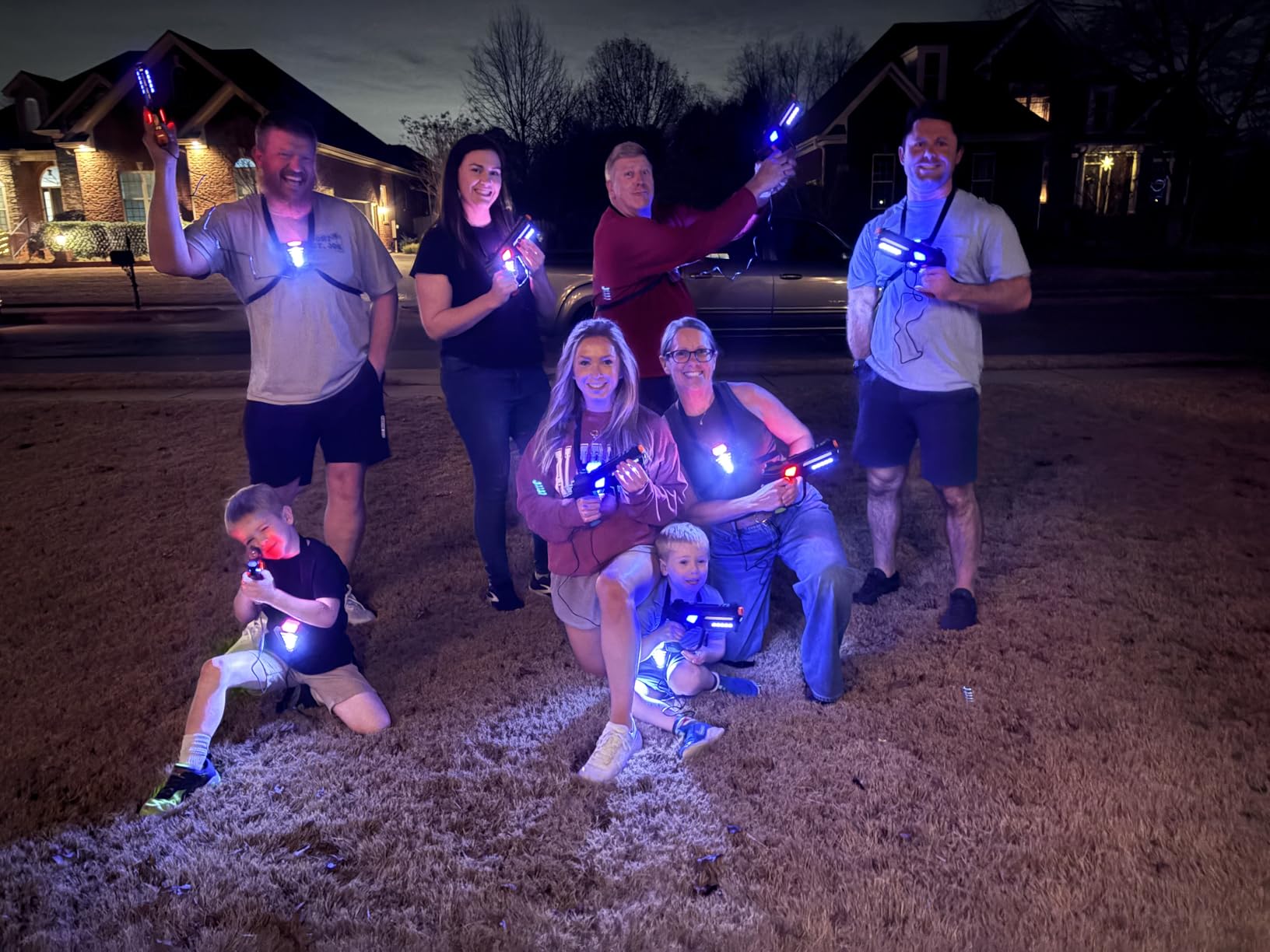 Squad Hero Set of 6 Rechargeable Laser Tag for Kids Teens & Adults - Boys Gifts - Blasters & Vest Sensors - Fun Ideas Age 8+ Year Old Toys - Lazer Teen Boy Game Boys & Girls Outdoor Teenage Activities customer photo 1