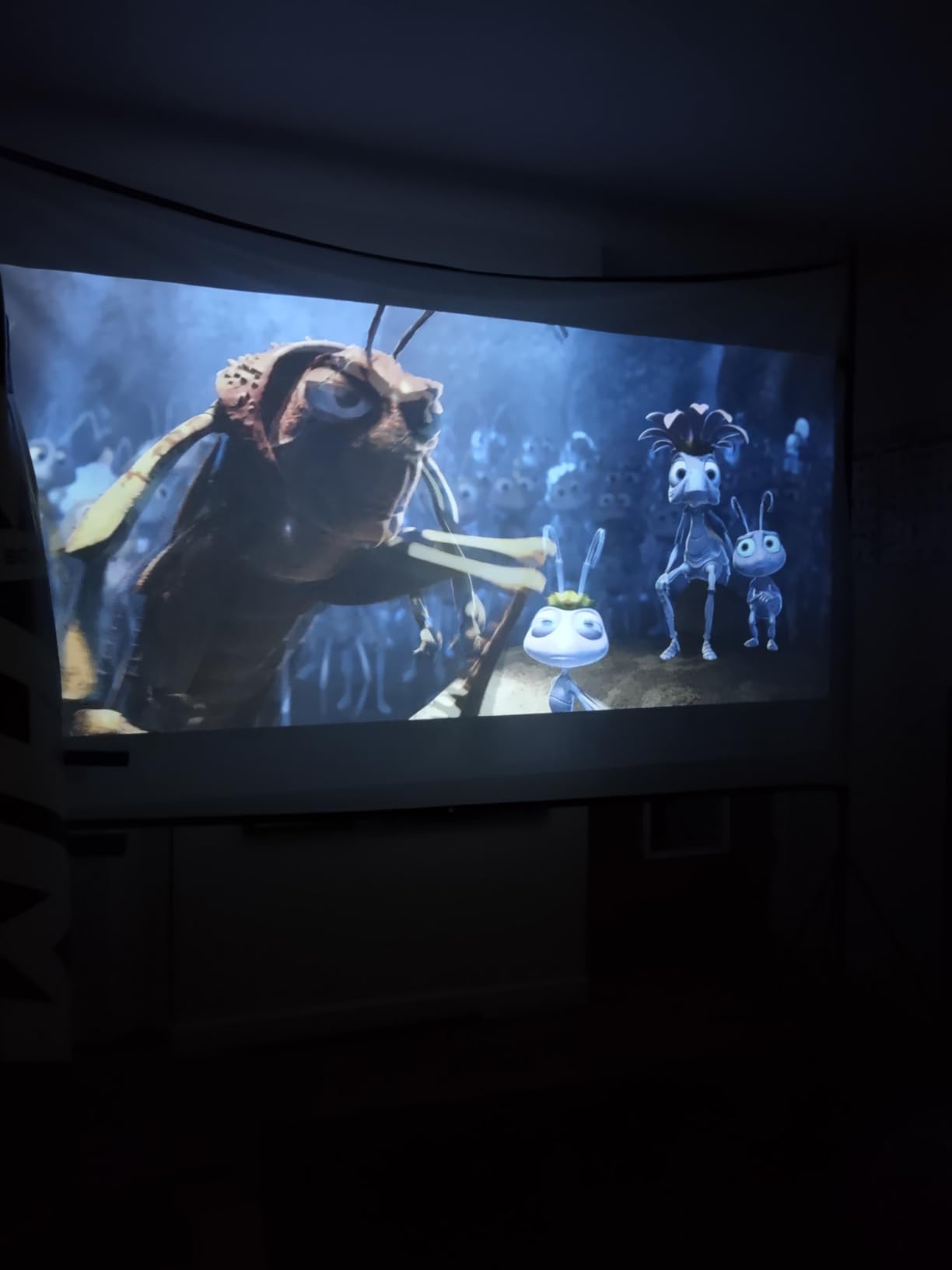 4K Smart Projector with WiFi and Bluetooth, Officially-Licensed App & 2000 ANSI,Auto Focus & Keystone Portable Projector with Stand,Outdoor Home Theater Projector customer photo 2